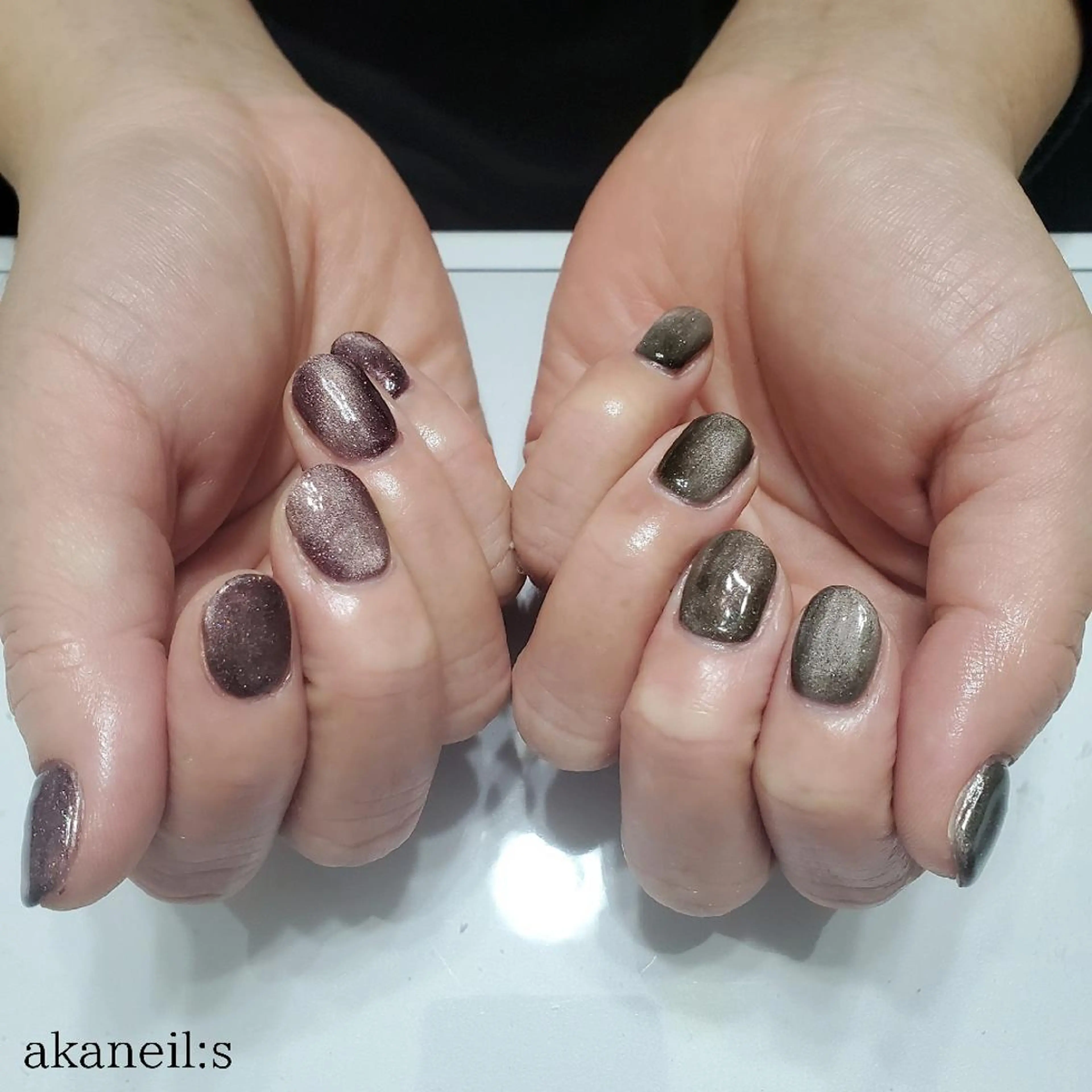 ネイル マグネットネイル 【akaneils】 アカネのネイルデザイン