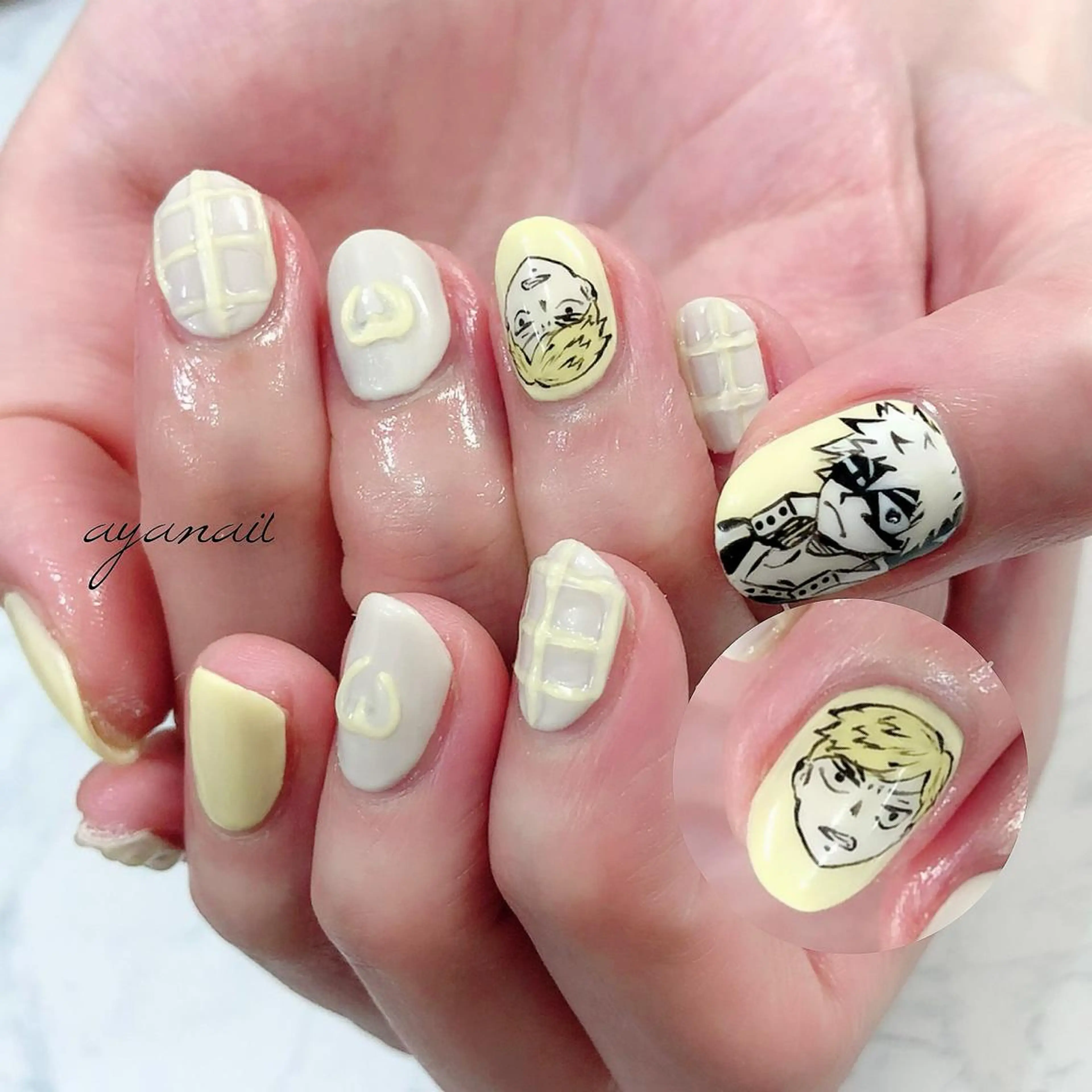 【痛ネイル】キャラクターorロゴ、モチーフネイルの写真