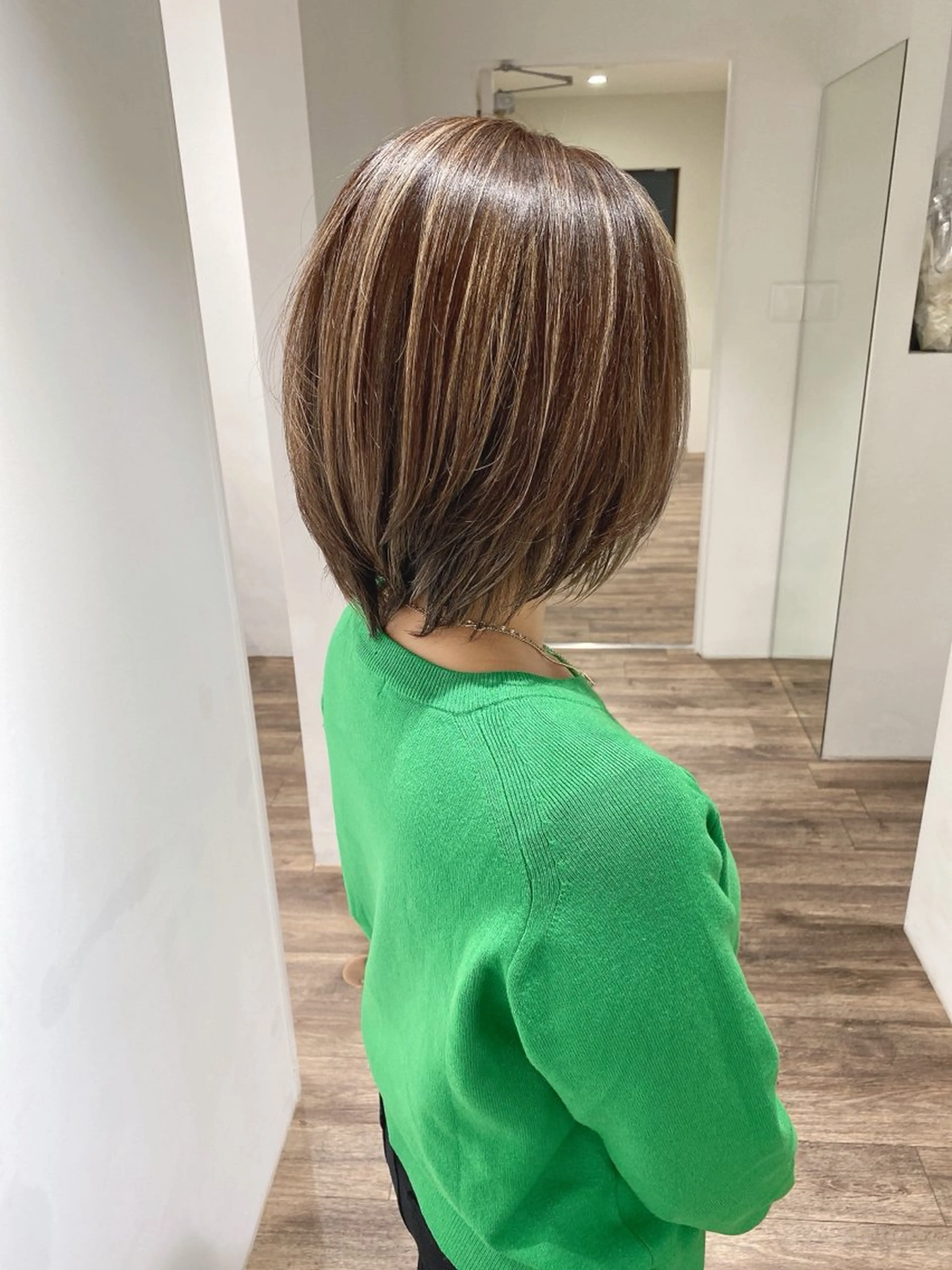 ミディアム カラー ヘアカラー トリートメント ハイライト⭐️上野 高広のヘアスタイル