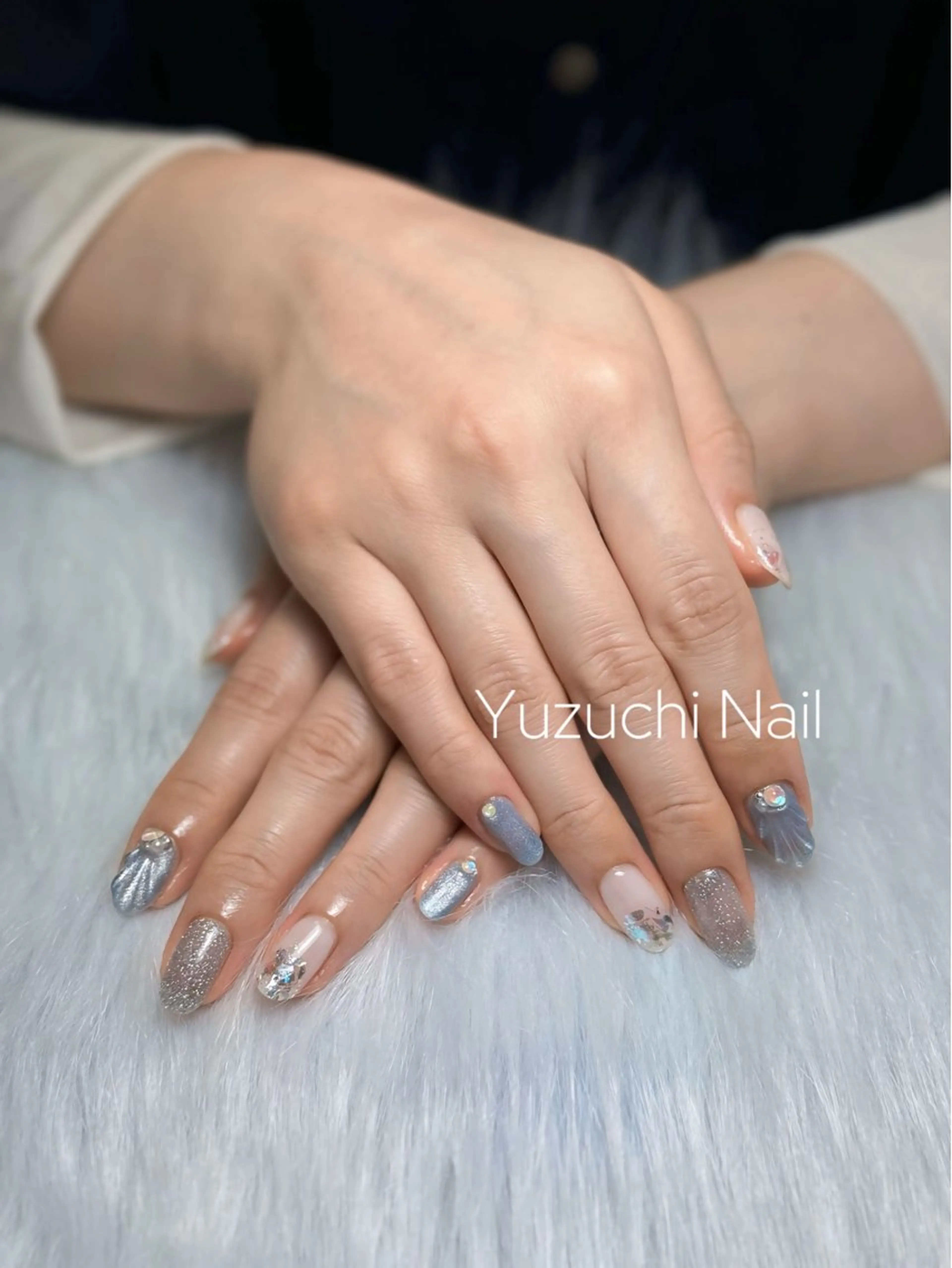 ネイル 夏ネイル ワンホンネイル ハンドネイル ハンドケア Yuzuchi Nailのネイルデザイン