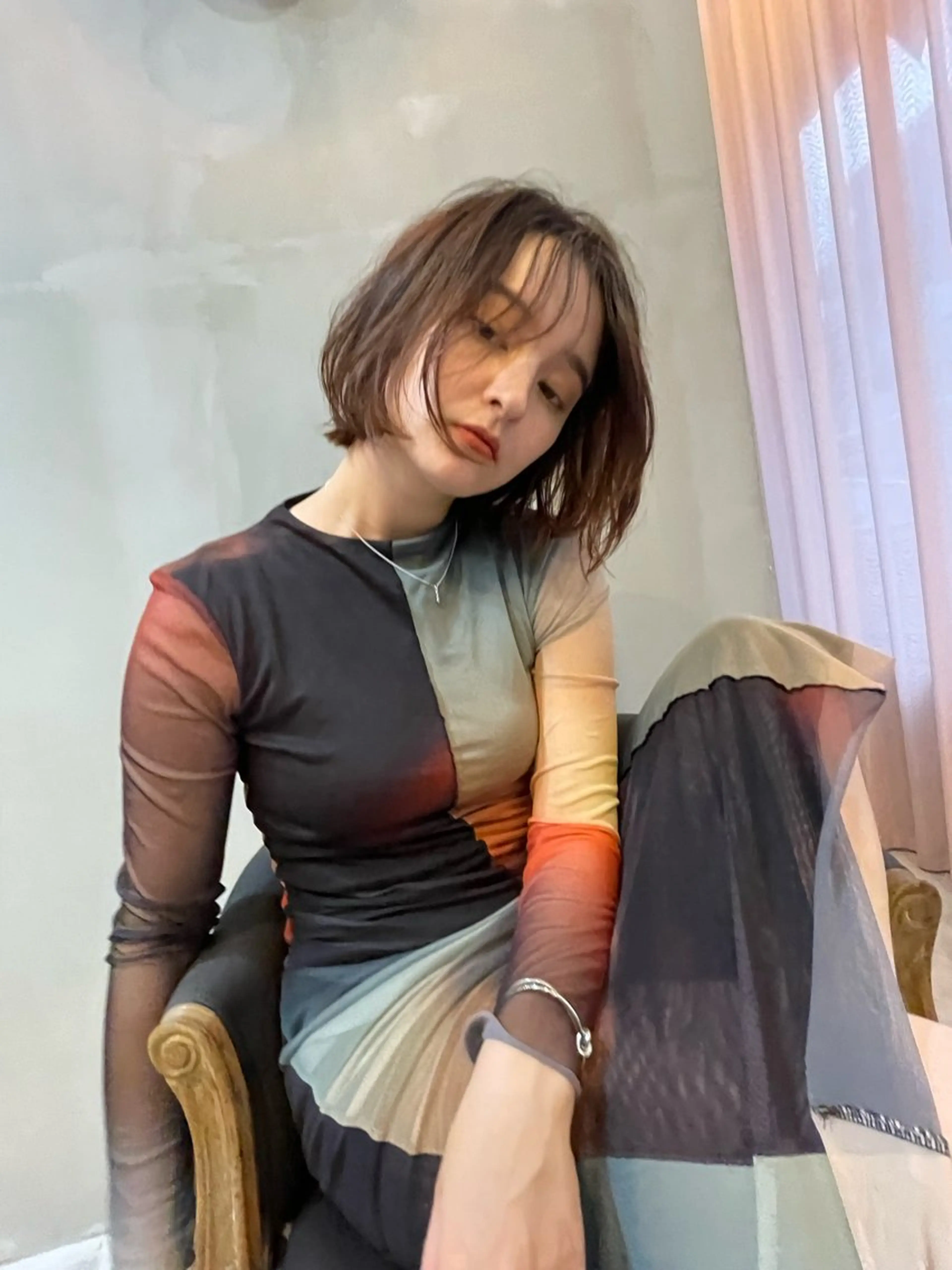 ショート カラー カット ヘアカラー トリートメント ショート/ボブ/ 心斎橋/宮脇美奈のヘアスタイル