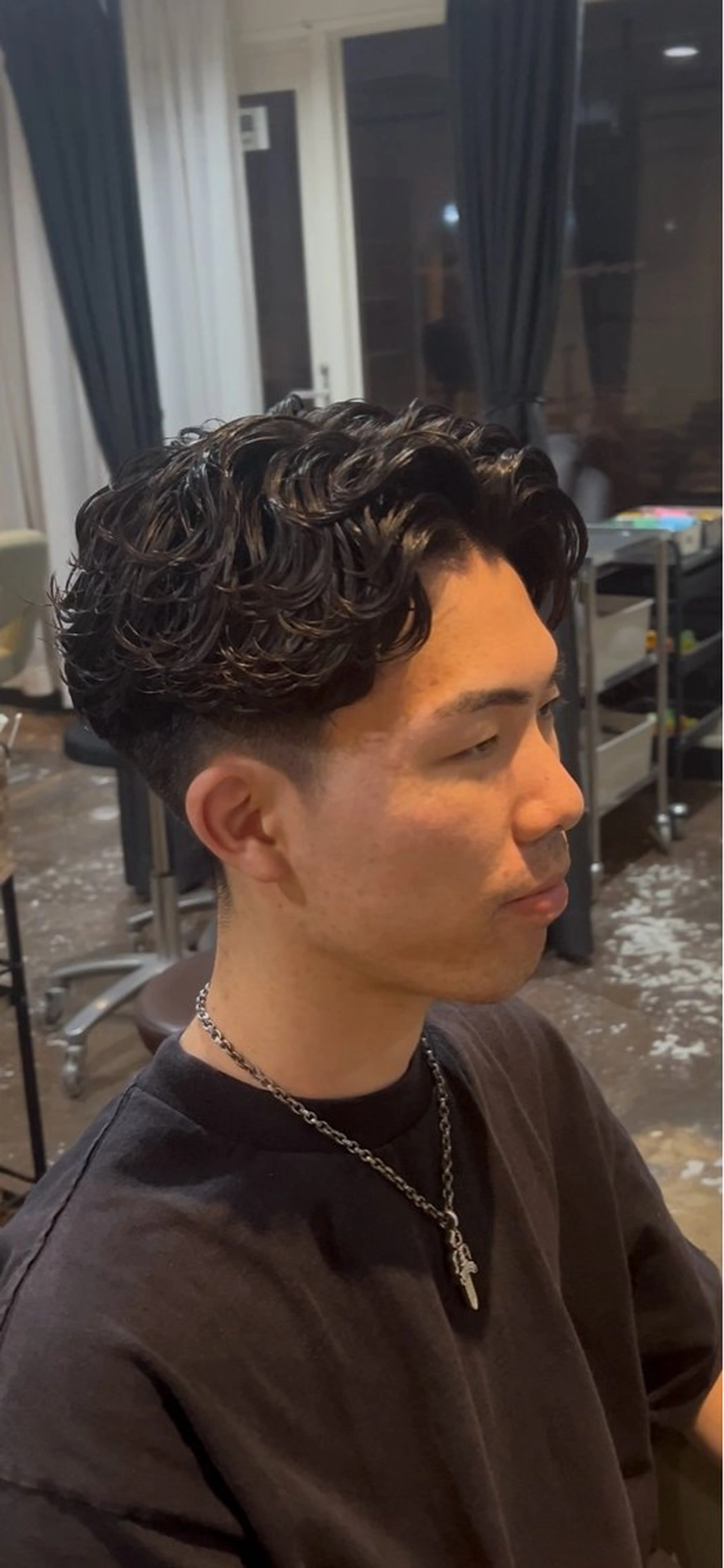 パーマ メンズ 漢眉毛/メンズパーマ /メッシュ/ヒロヤのヘアスタイル