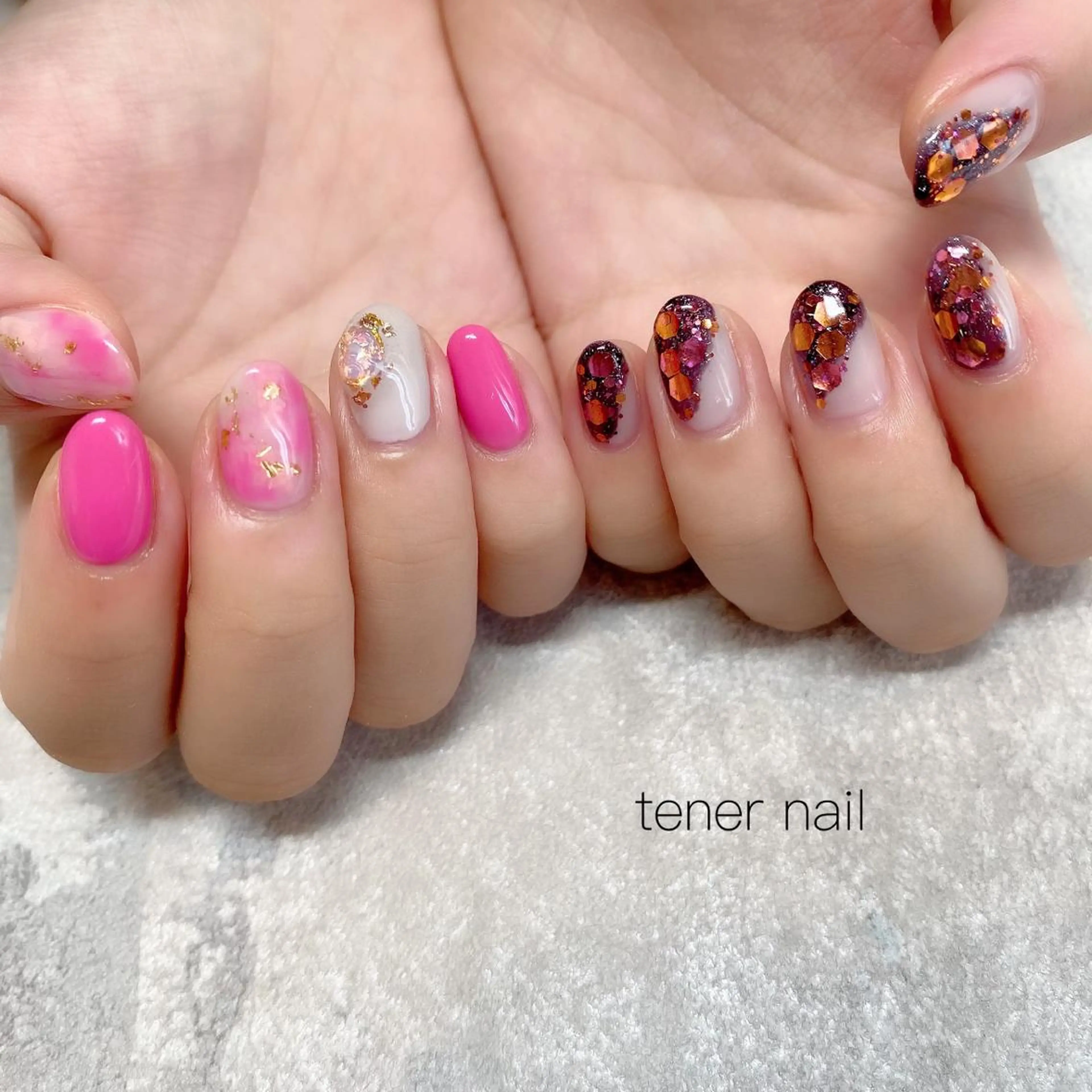 ネイル ピンク テネルネイル tener nailのネイルデザイン
