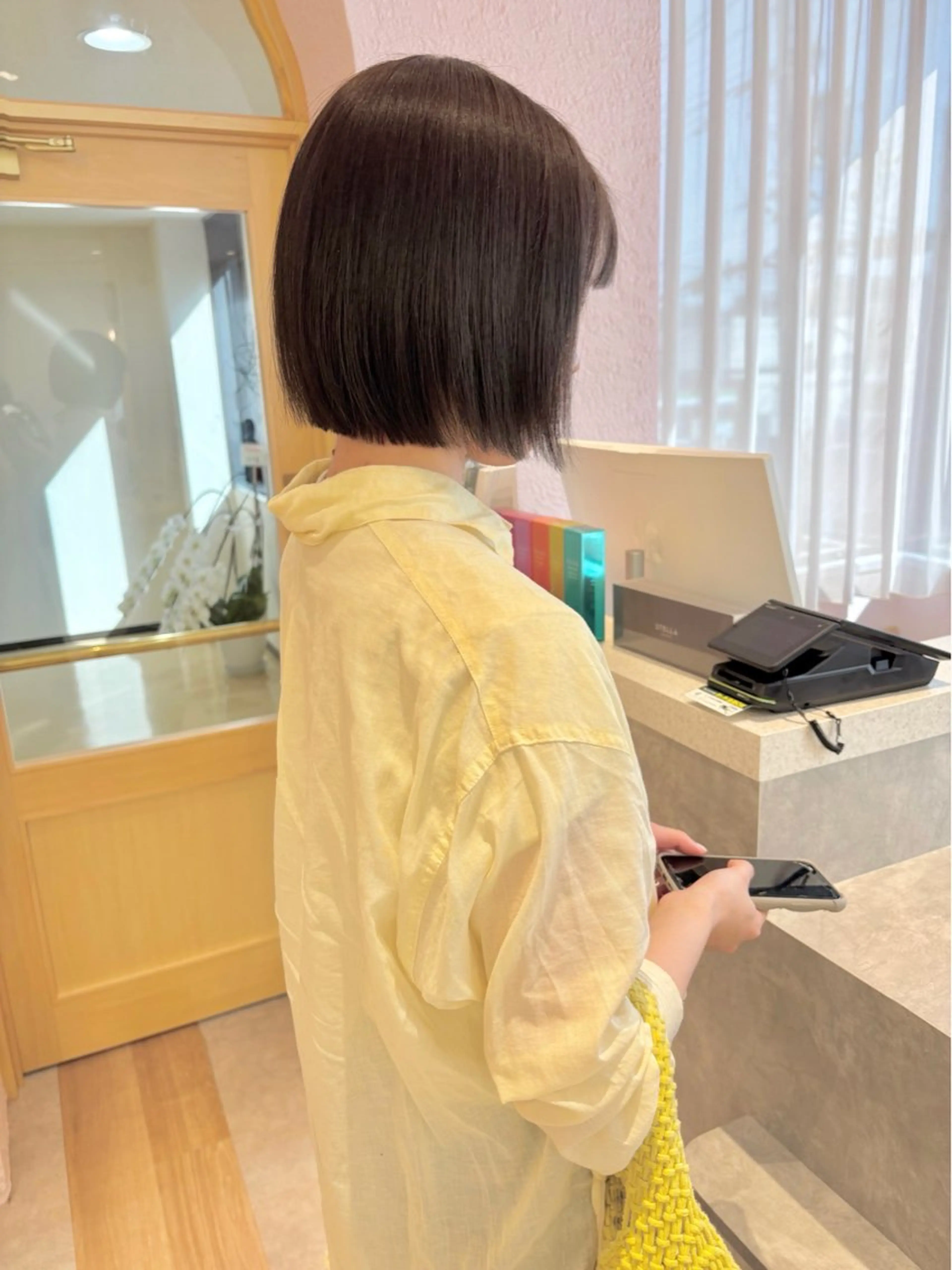 ショート カット ヘアカラー トリートメント merc. 福田茜のヘアスタイル