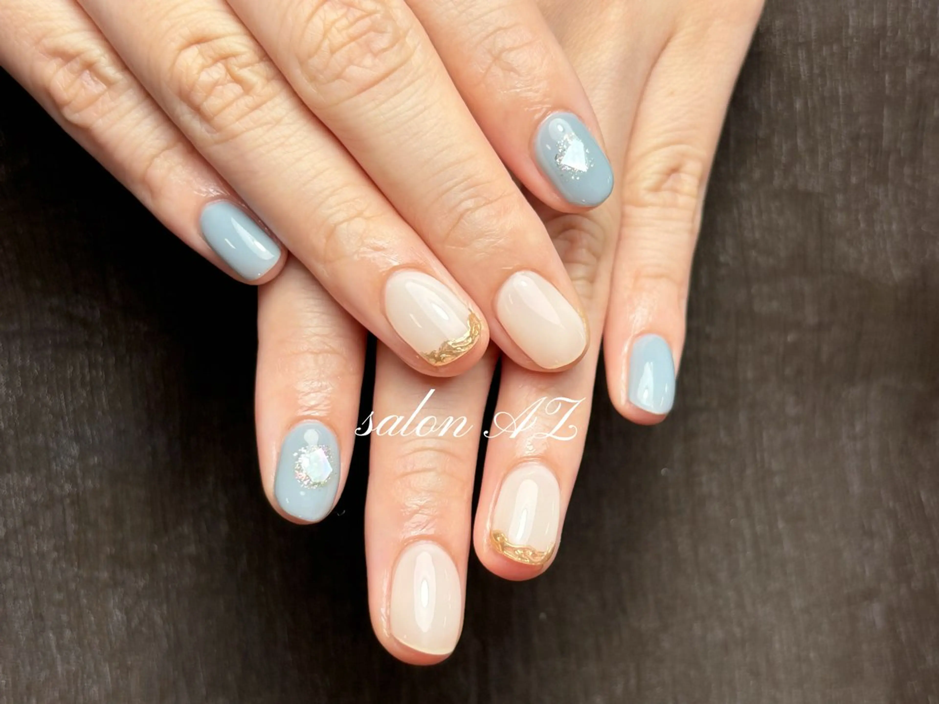 ネイル 桜ネイル 長さ出し フットネイル フレンチネイル ジェルネイル salon AZのネイルデザイン