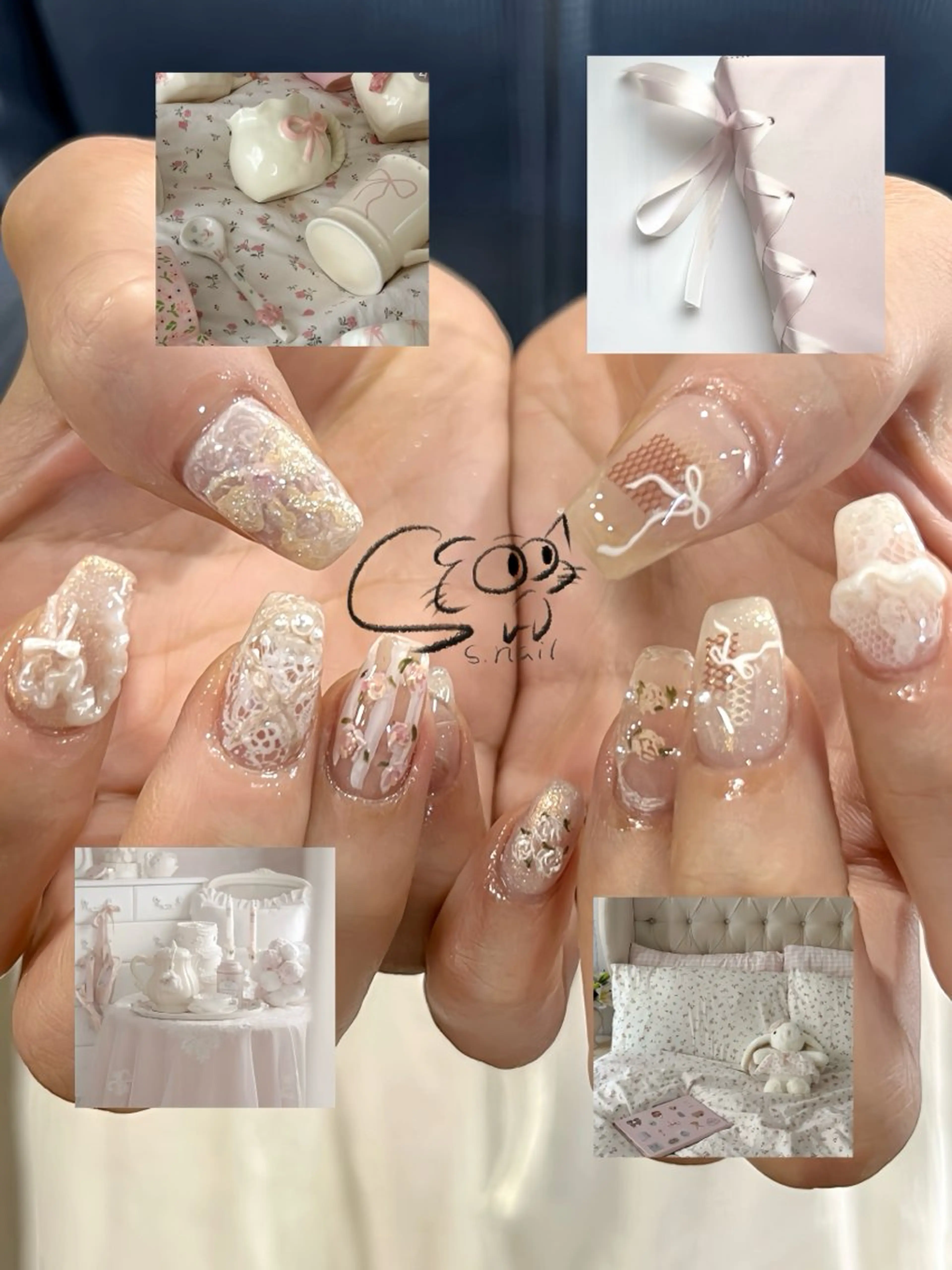 ネイル アートネイル チークネイル フレンチネイル グラデーション マグネットネイル S.nail _のネイルデザイン
