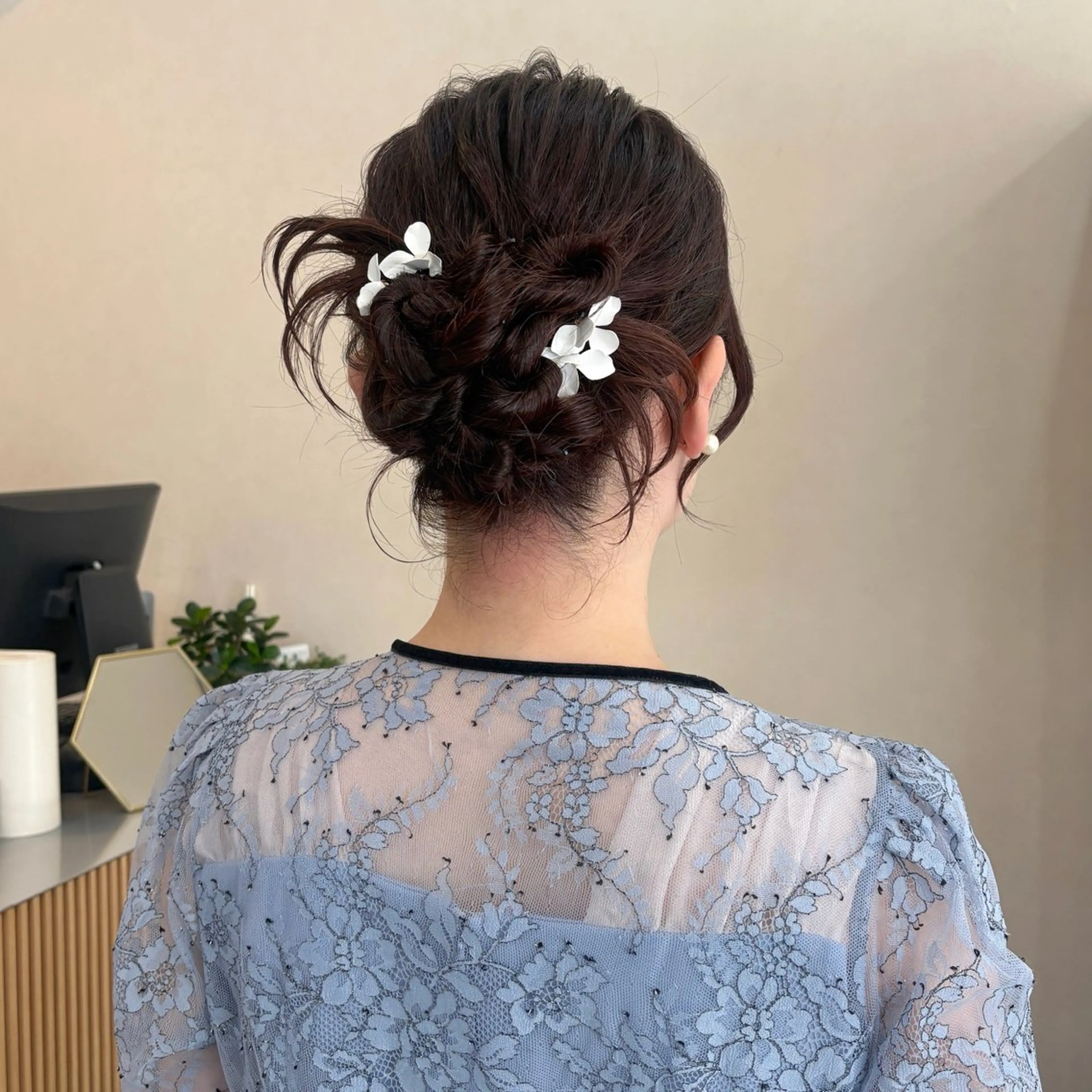 セミロング ヘアセット MIDORI🎀 透明感/ベージュのヘアスタイル