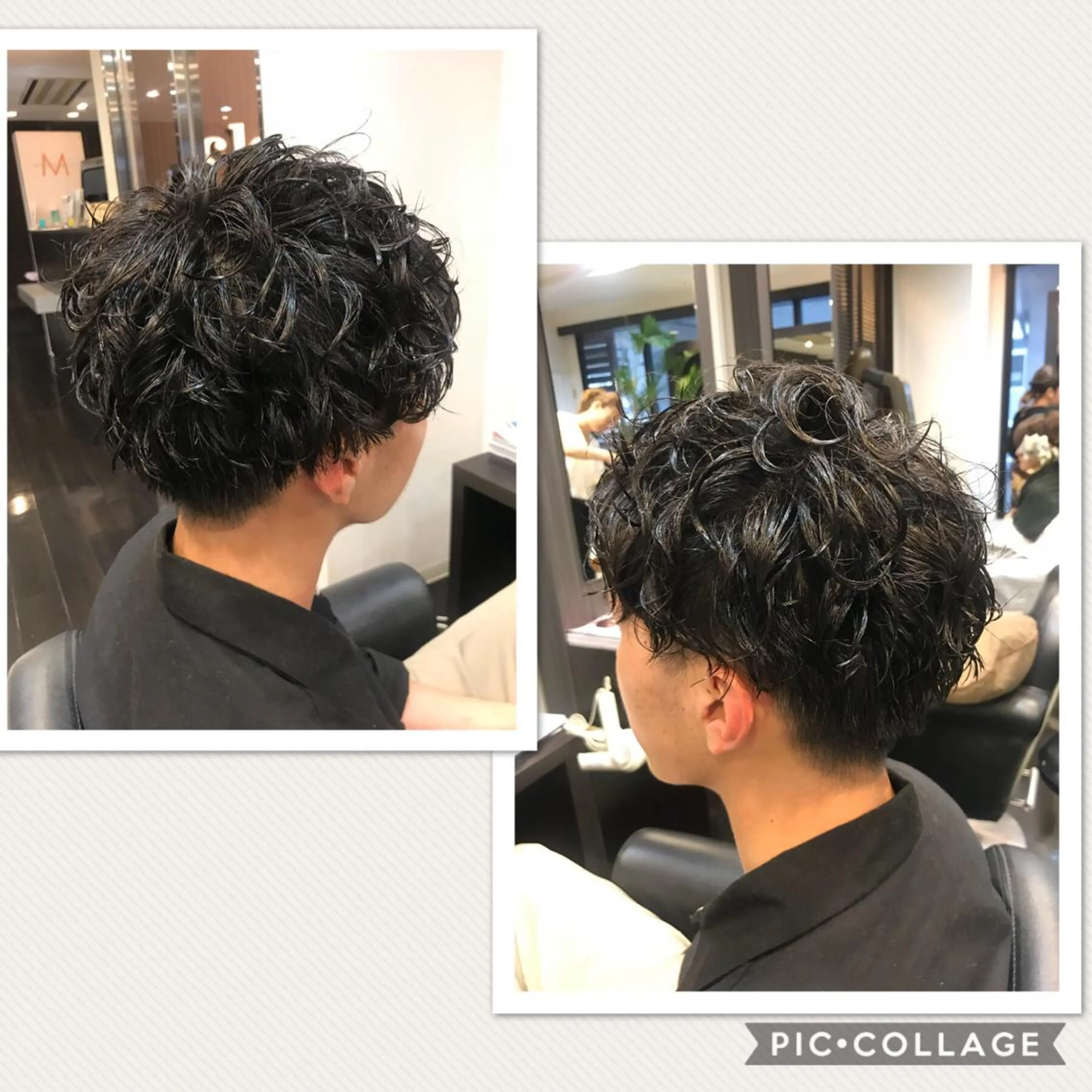 パーマ メンズ メンズパーマ カット パーマ 藤本 麻衣のヘアスタイル