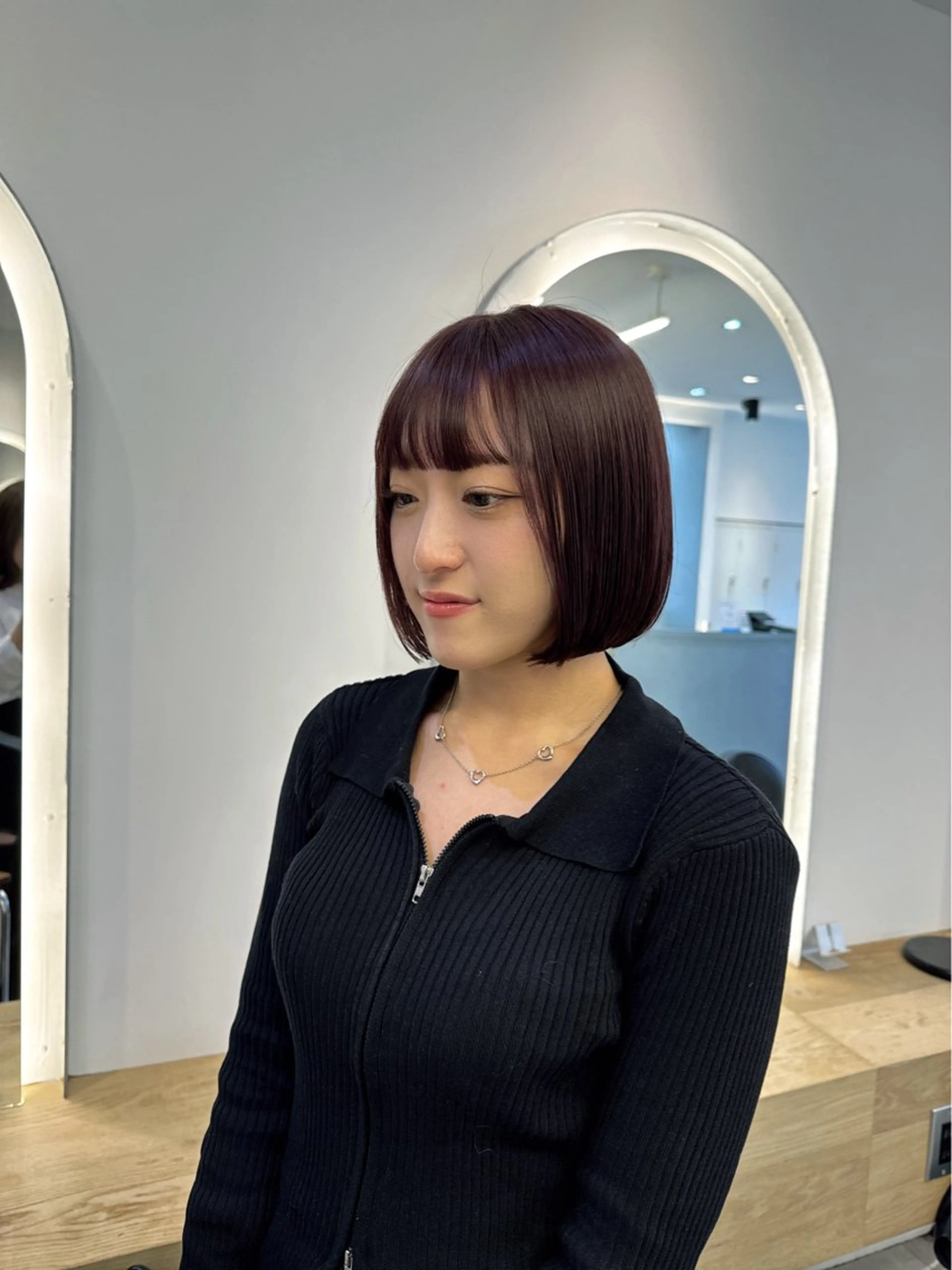 ショート カラー ヘアカラー トリートメント 渋谷で叶う美髪❤ ◎NATSUKI🤍のヘアスタイル