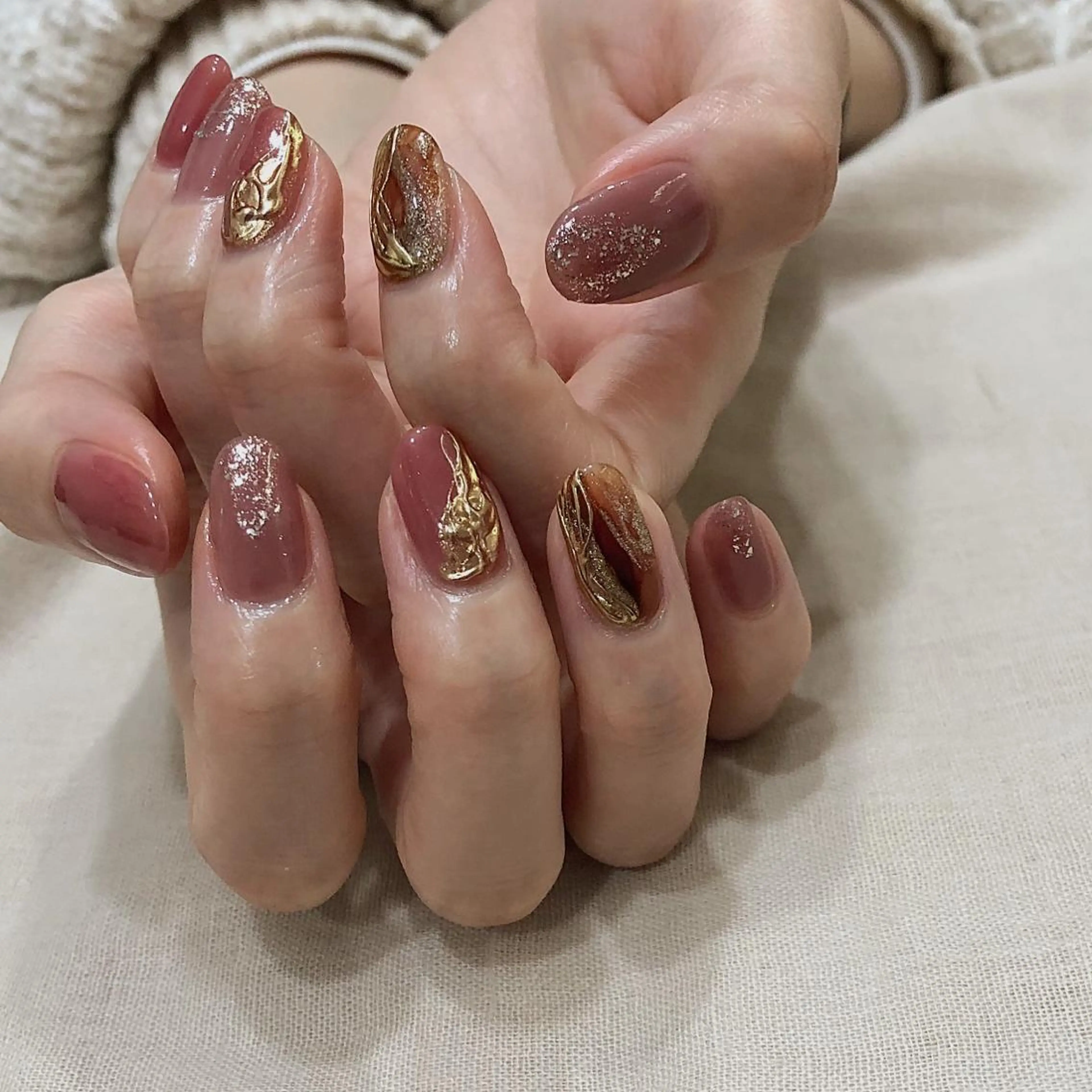 ネイル アートネイル シンプルネイル nail salon midpointのネイルデザイン