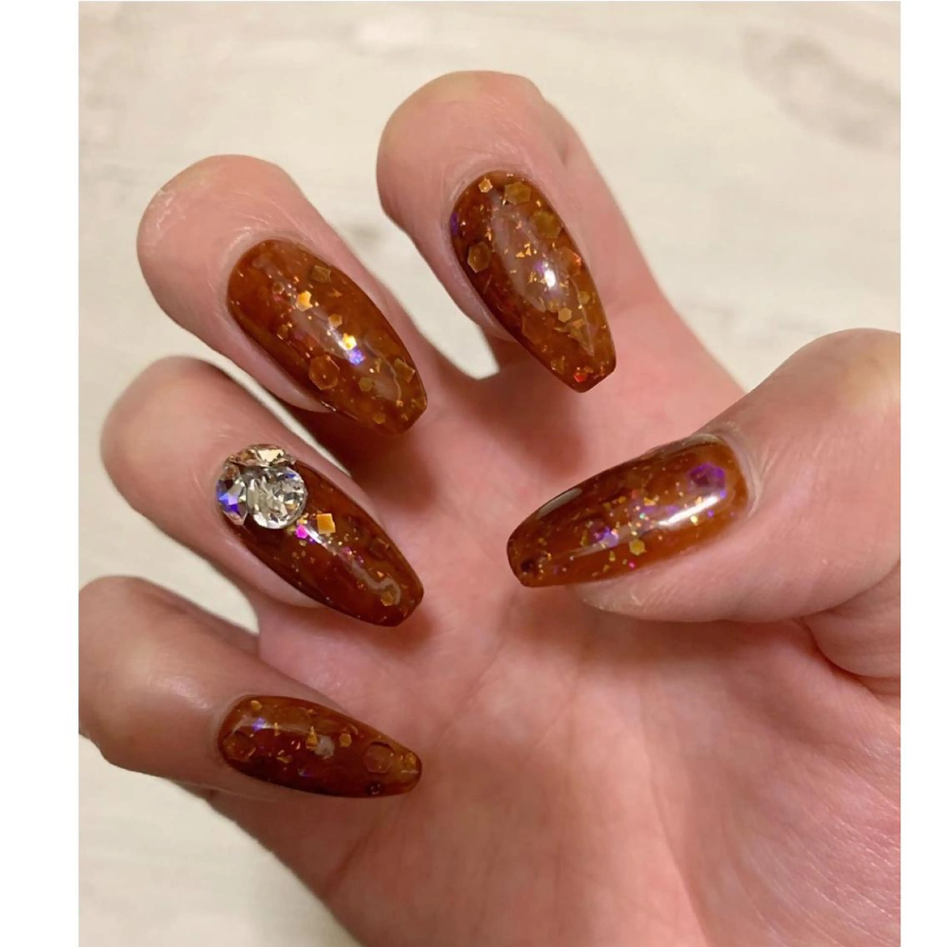 ネイル アートネイル ラメ(グリッター) Nail salon Dejavu 🌿のネイルデザイン