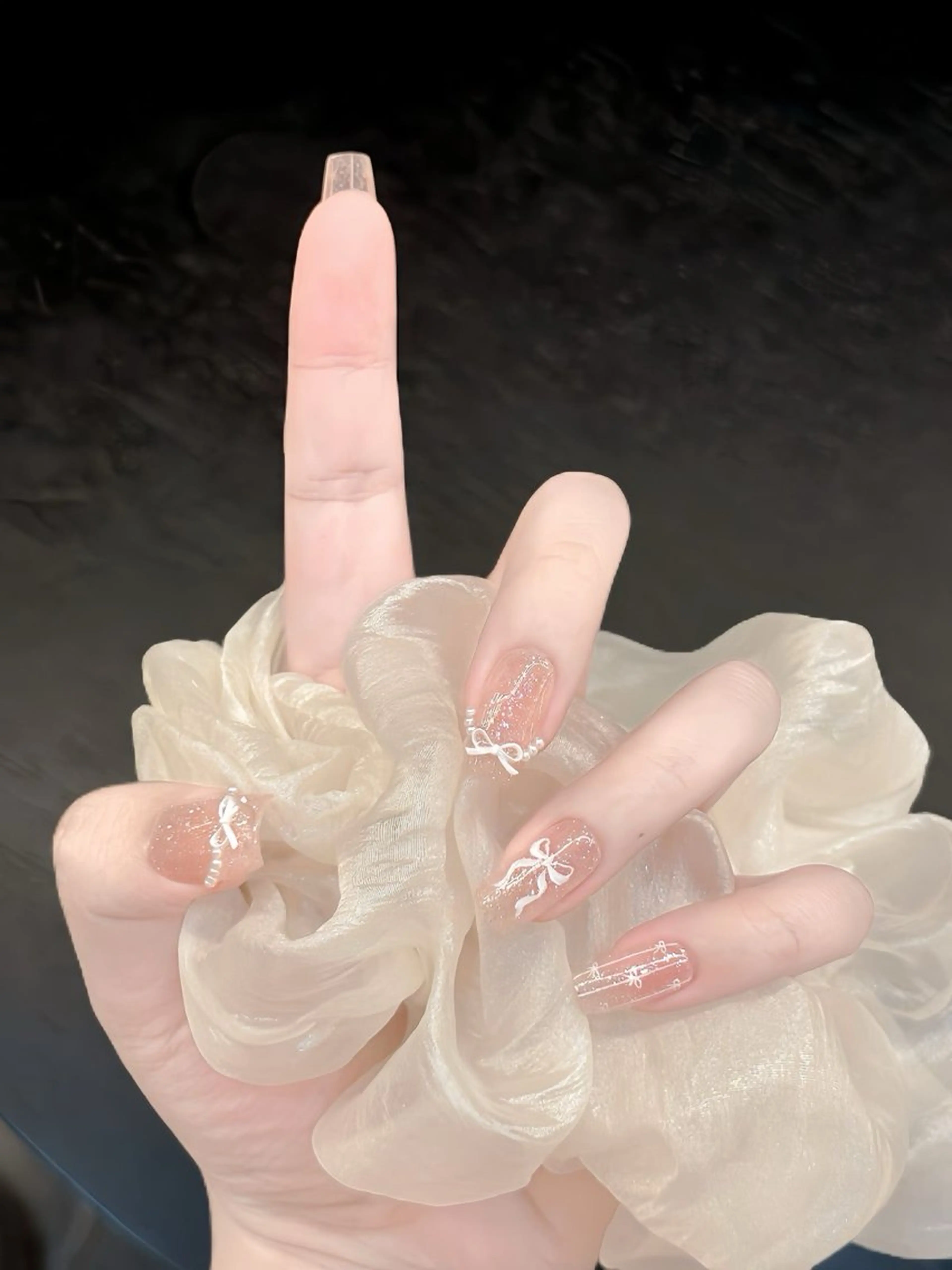 カラー グラデーションカラー ピンクカラー ハンドネイル AIN Nailのネイルデザイン