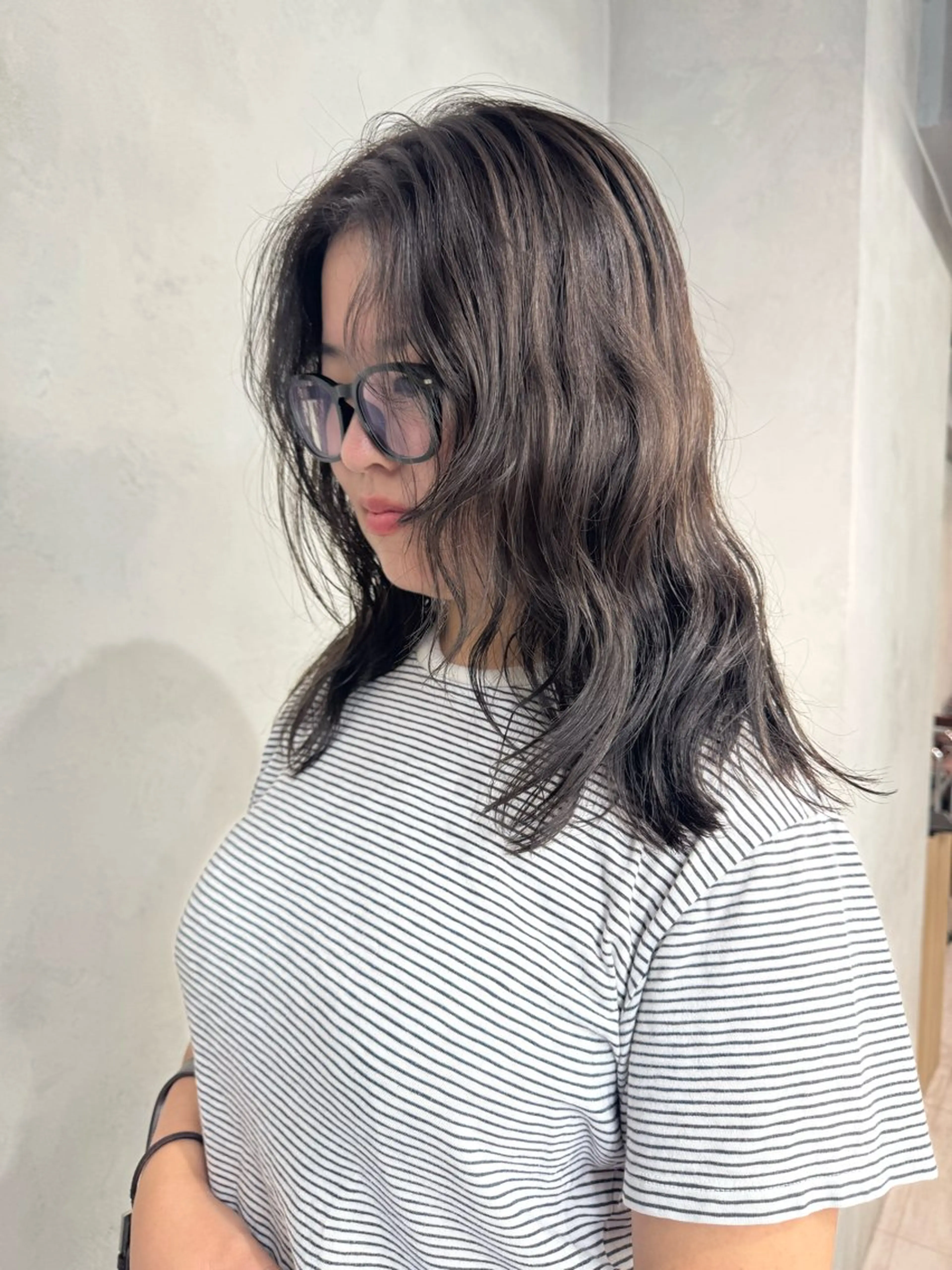 ロング カラー カット ヘアカラー 顔周りレイヤー /kokoro🦮のヘアスタイル