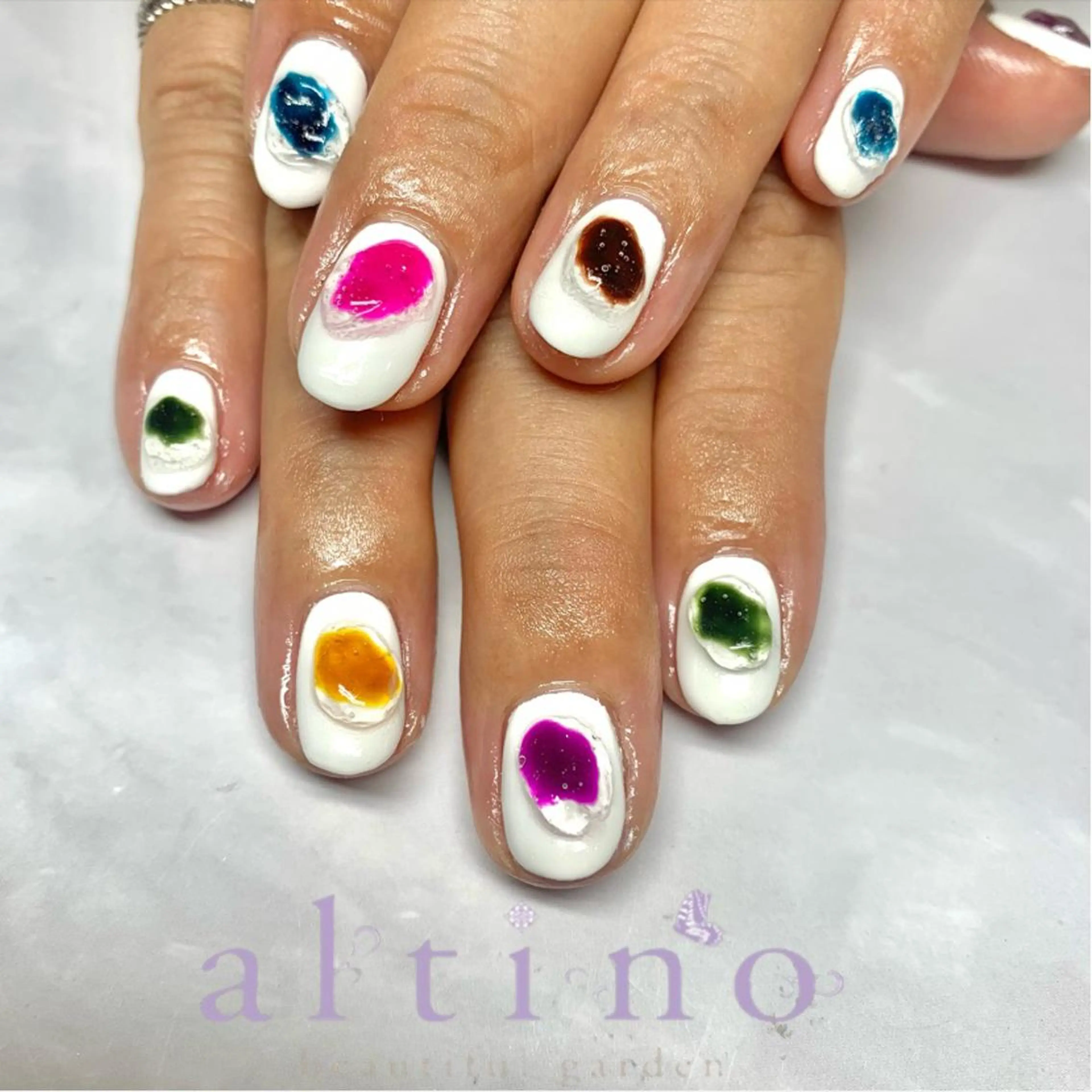 ネイル ハンドネイル デザイン可愛いサロン new moonのネイルデザイン