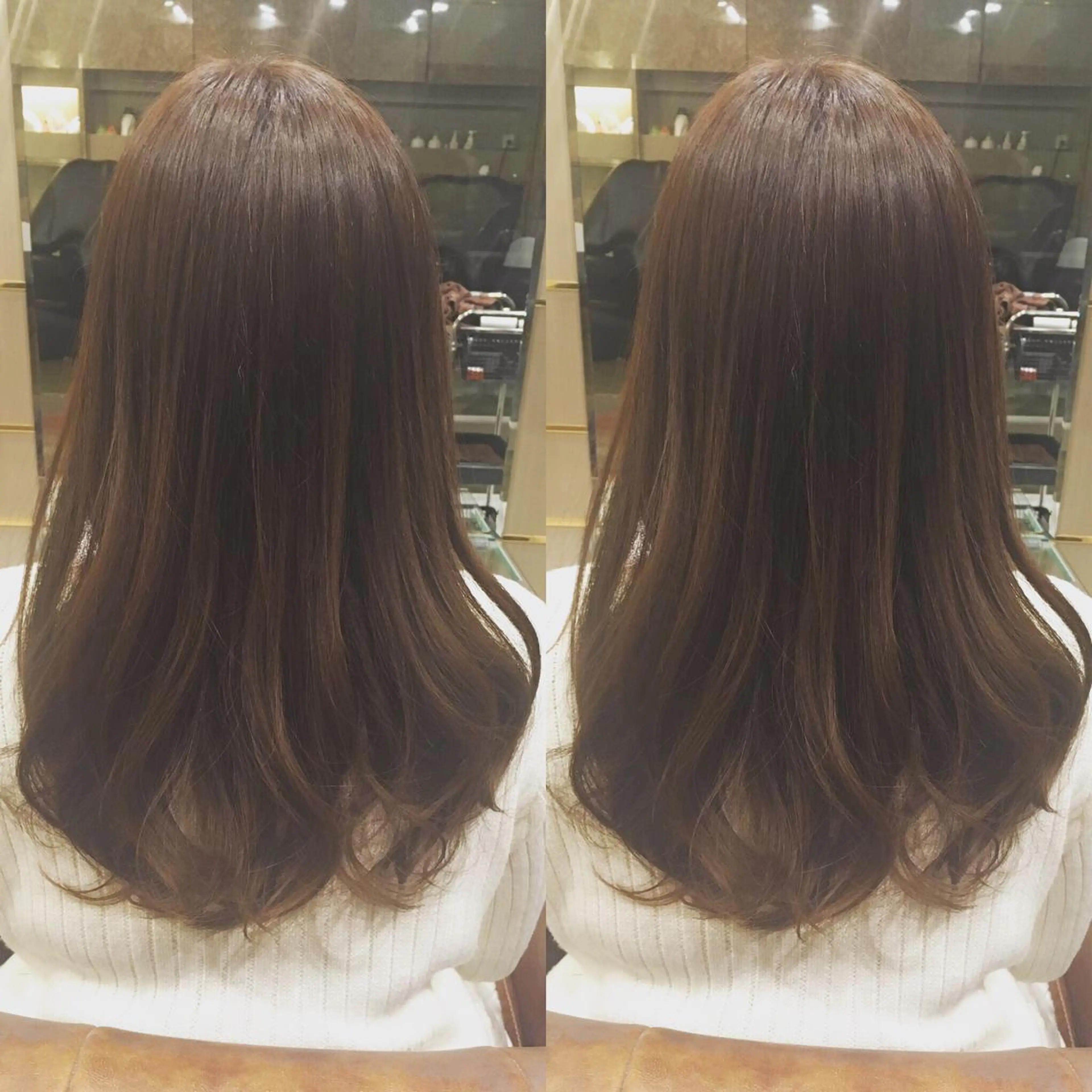 ロング カラー 髪質改善カラー、美髪 トリートメント専門のヘアスタイル