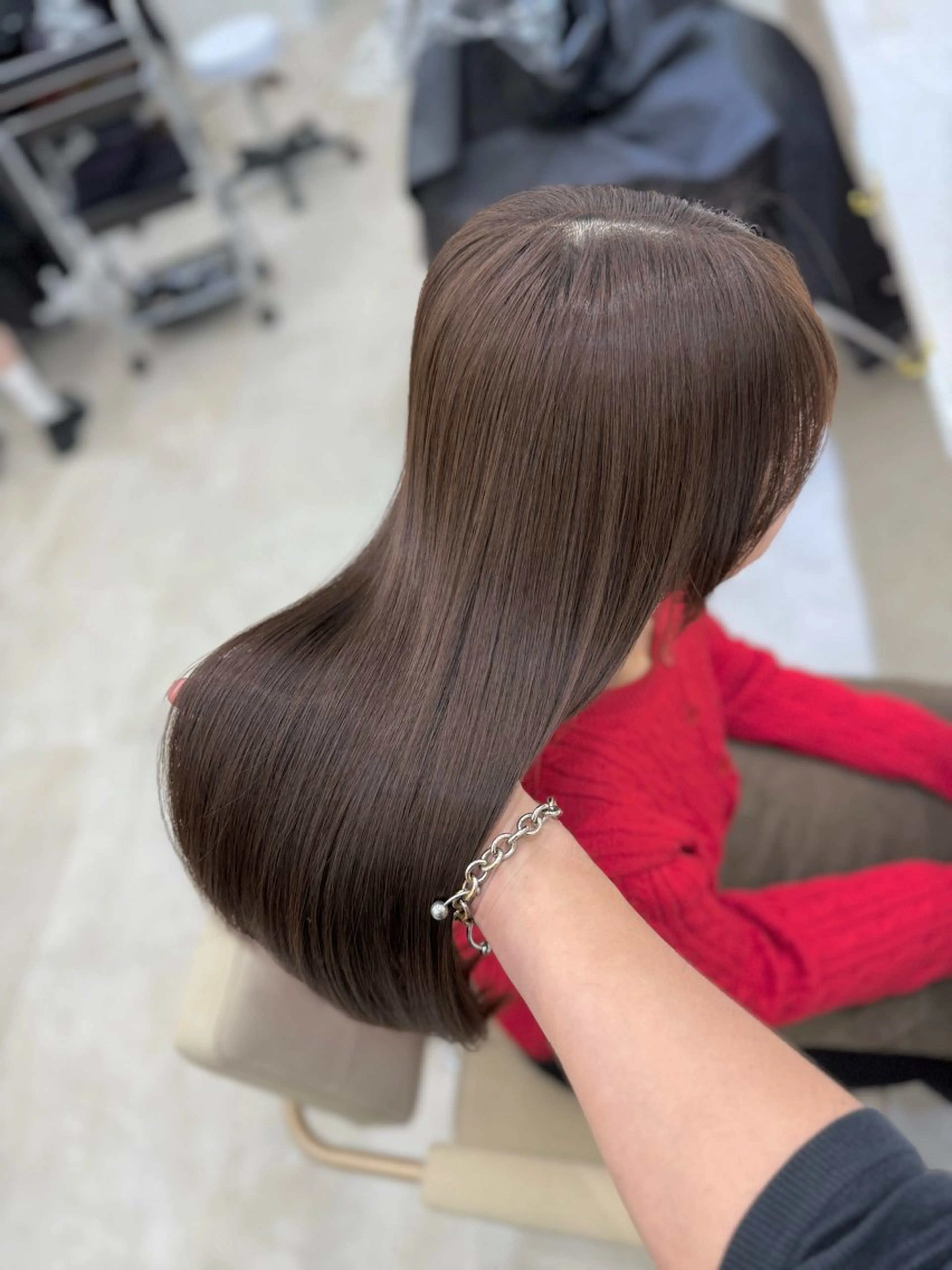 ロング 髪質改善 縮毛矯正 カット ヘアカラー 縮毛矯正 トリートメント 髪質改善× ブリーチなしyutoのヘアスタイル