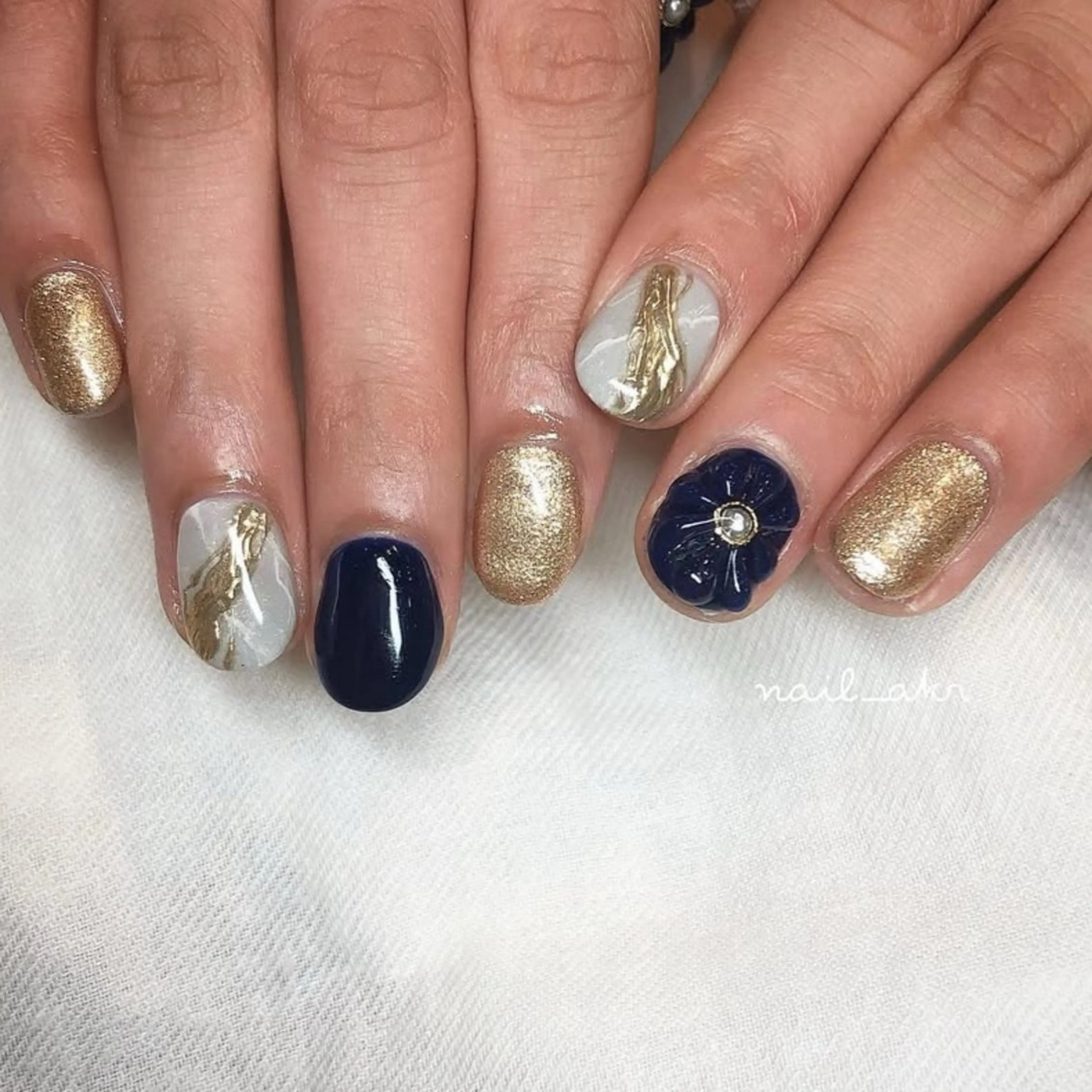 ネイル 大理石ネイル(マーブル) ニュアンスネイル nailAVANCE akariのネイルデザイン