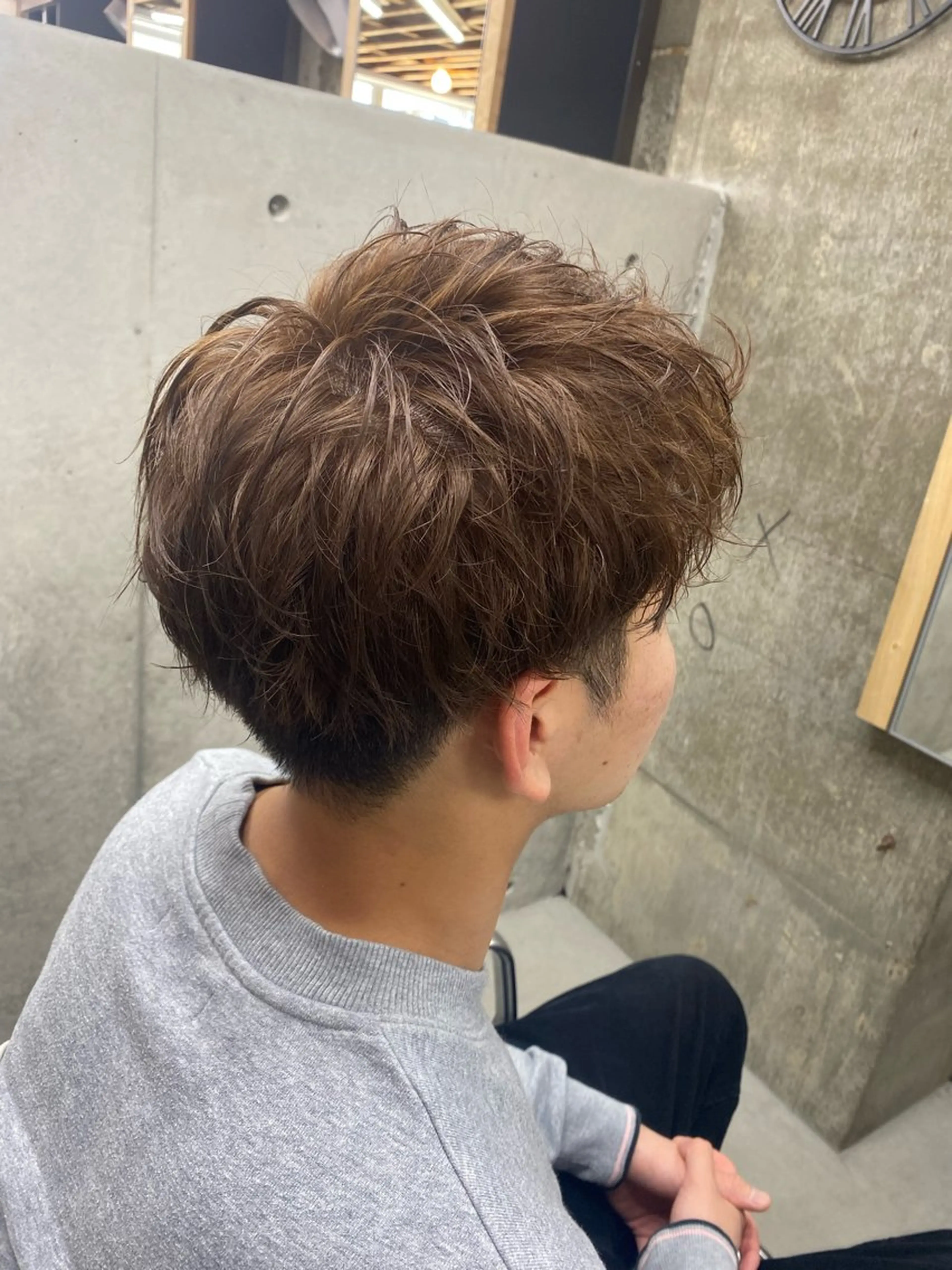カラー メンズ ヘアカラー 窪田 欣恭のヘアスタイル