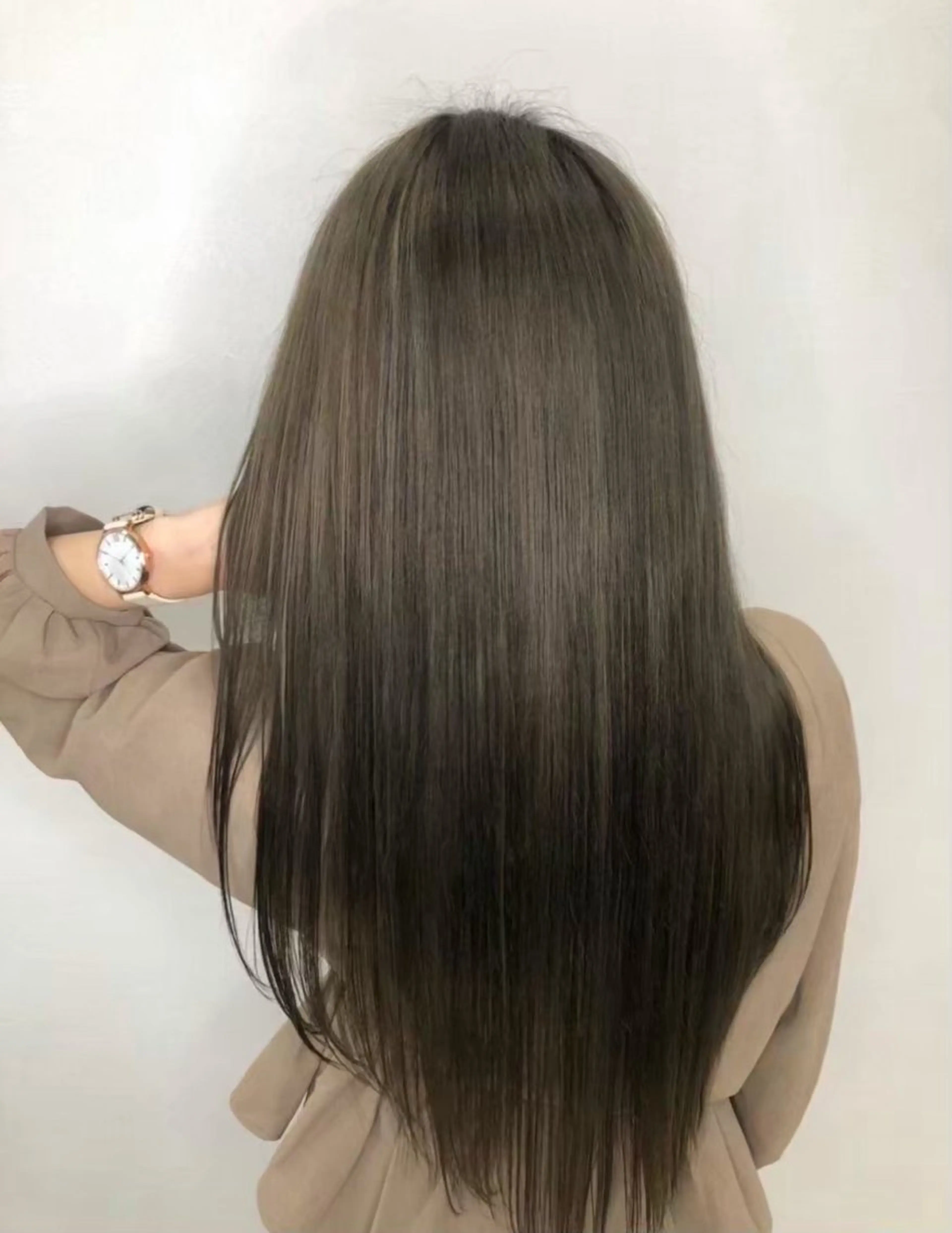 ロング カラー 髪質改善 💠 韓国風うる艶/シオリのヘアスタイル
