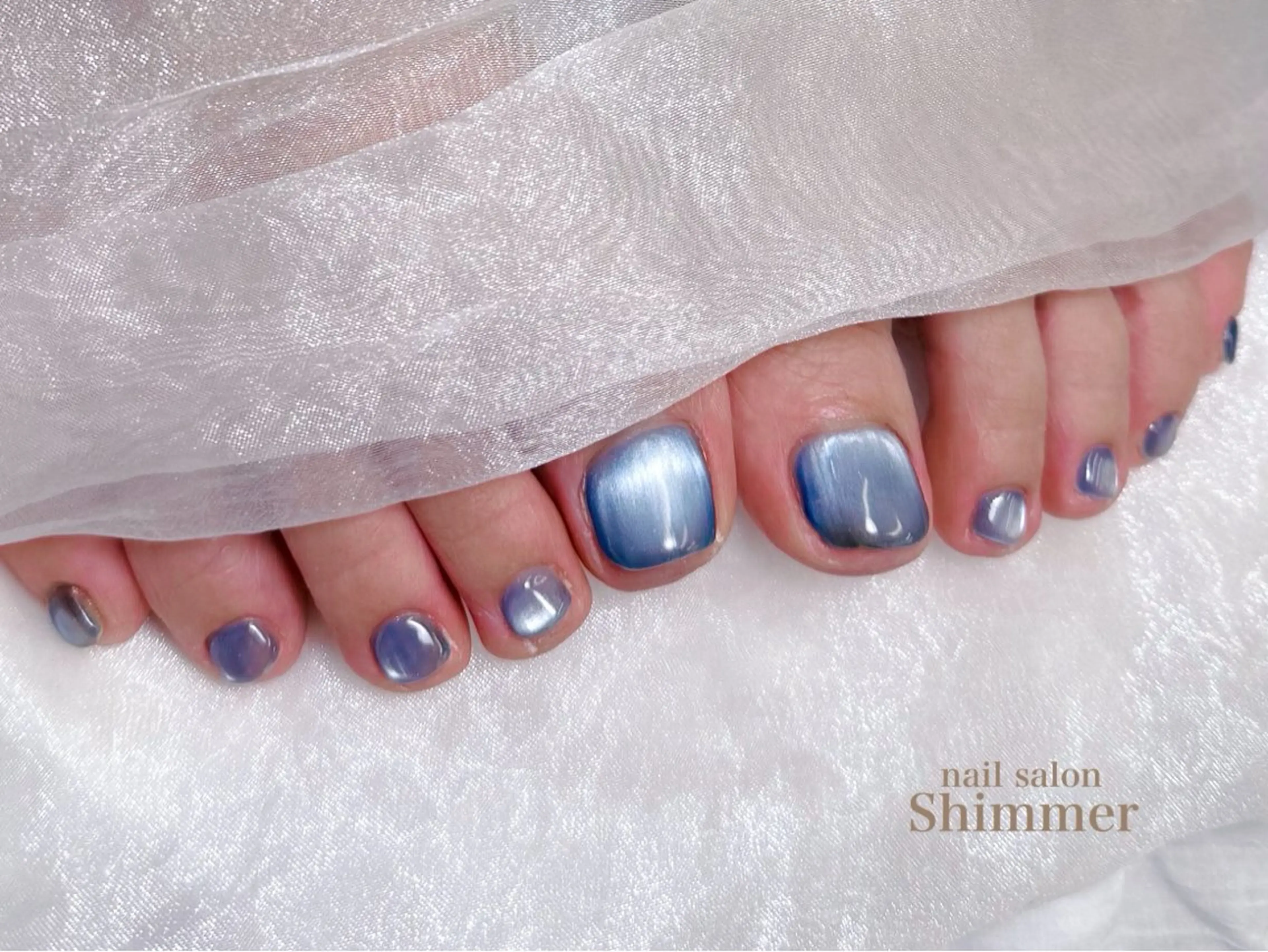 ネイル フットネイル Shimmer Risaのネイルデザイン