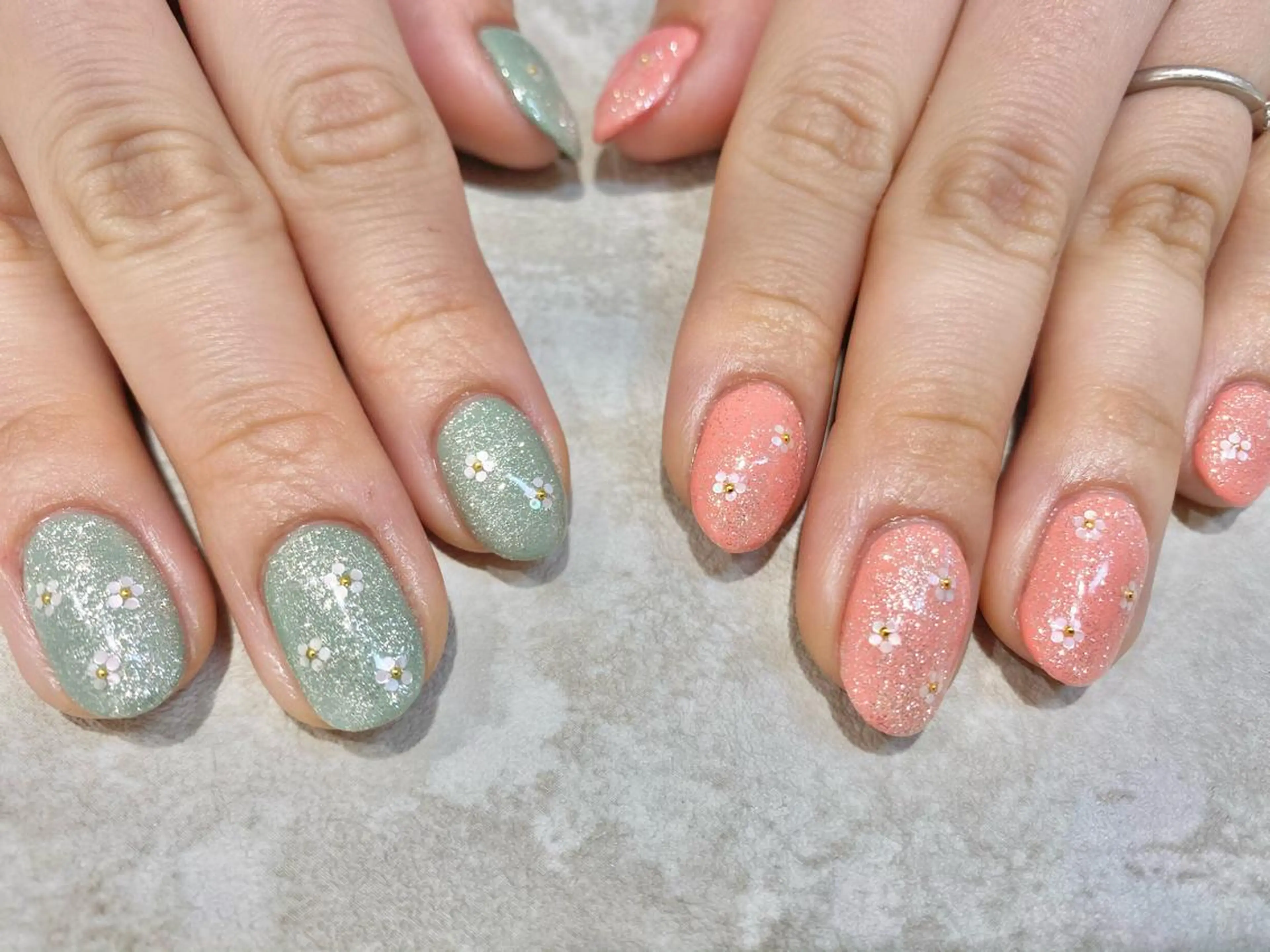 ネイル 春ネイル JurerEye☆ Marikoのネイルデザイン