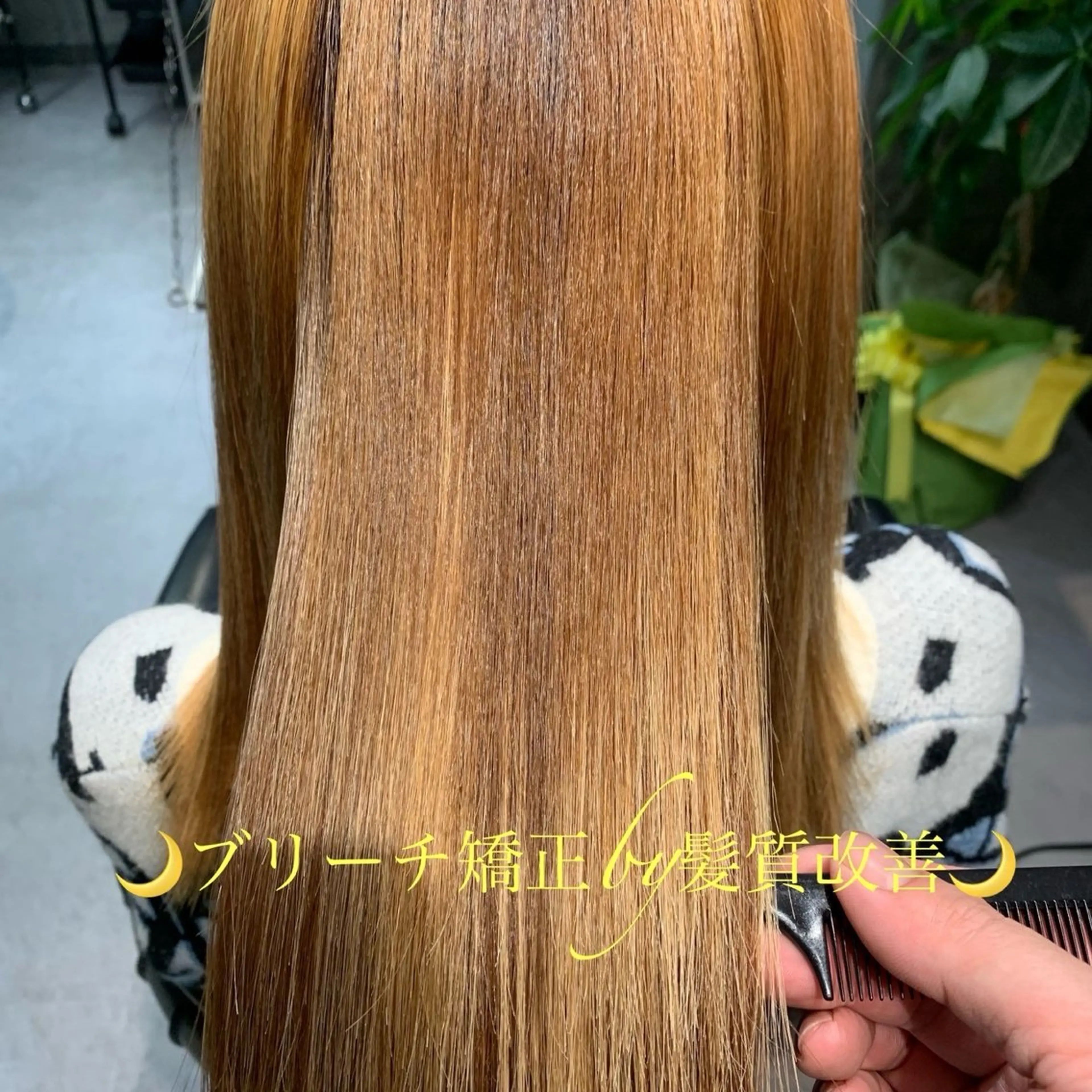 セミロング 酸性ストレート Violus GINZAのヘアスタイル