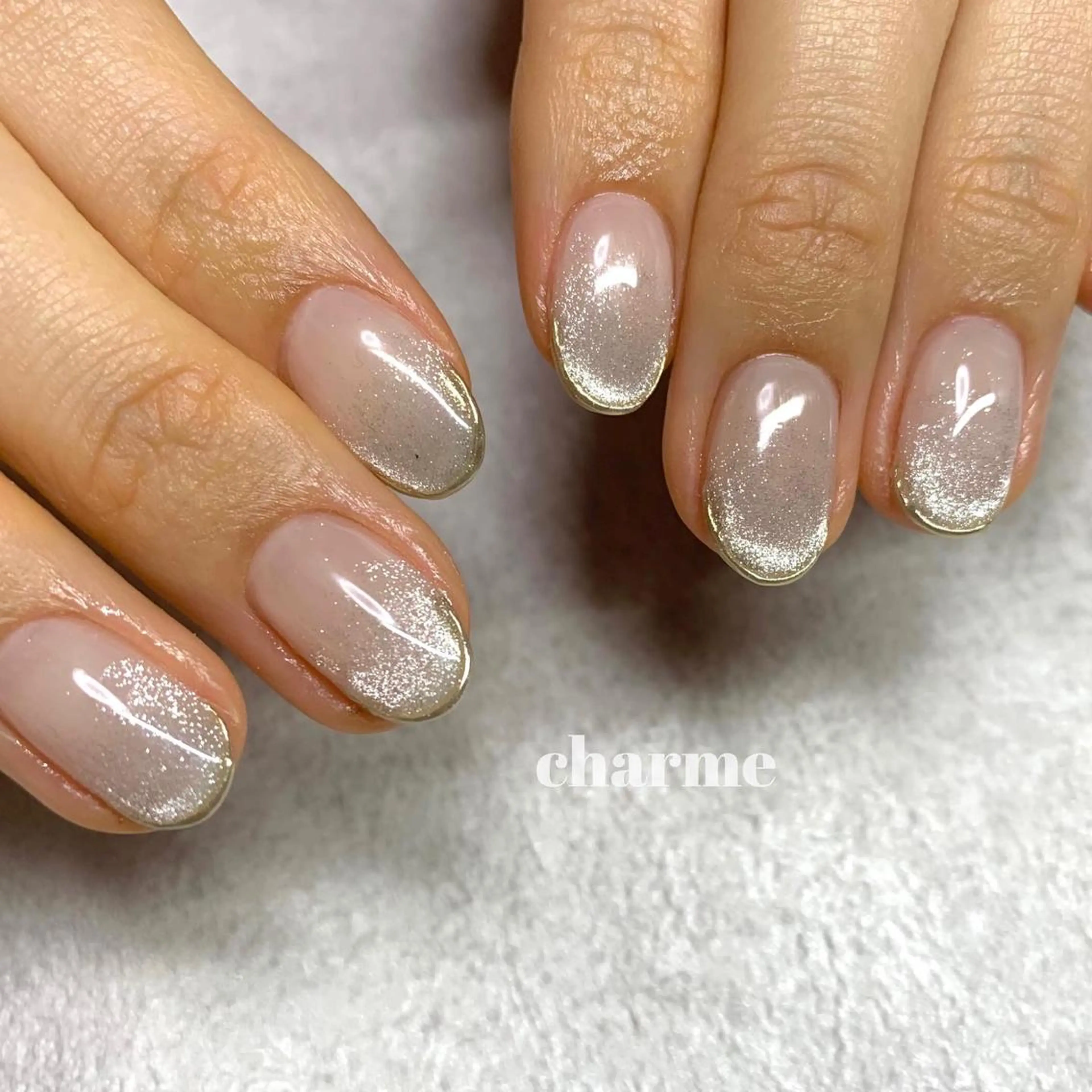 ネイル フレンチネイル マグネットネイル ミラーネイル . SHIORIのネイルデザイン