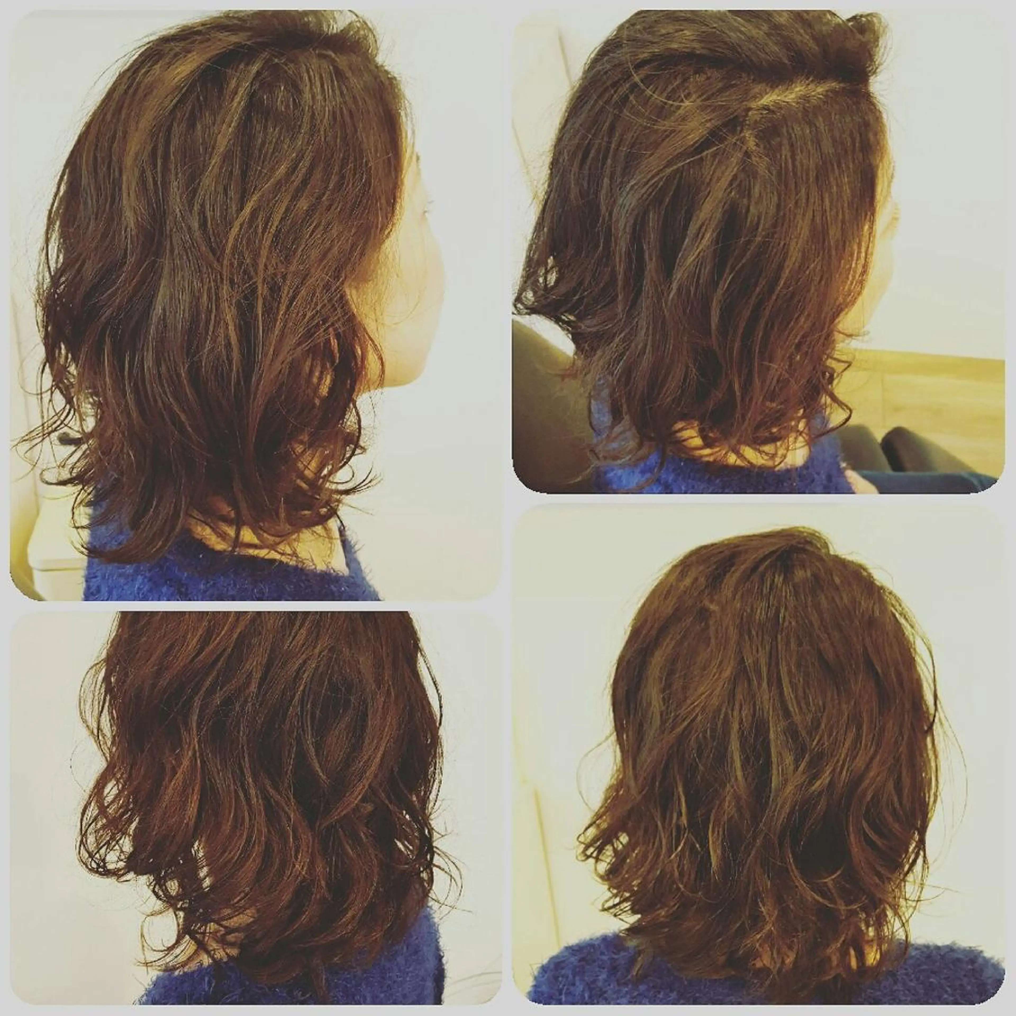 ミディアム パーマ カラー spa hair ark 富井直美のヘアスタイル