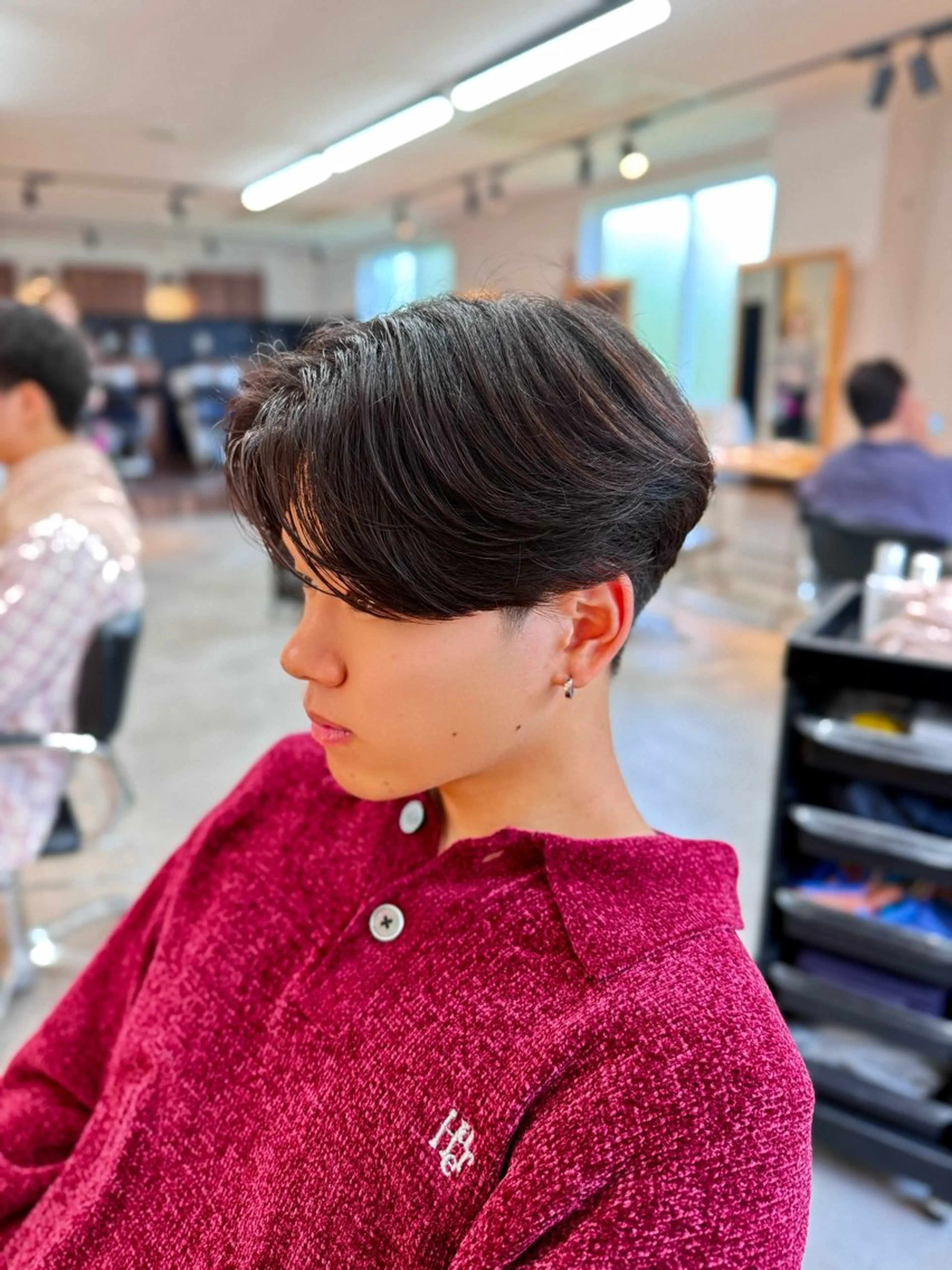 パーマ メンズ カット パーマ 韓国ヘア特化/メン ズパーマ特化/下田のヘアスタイル