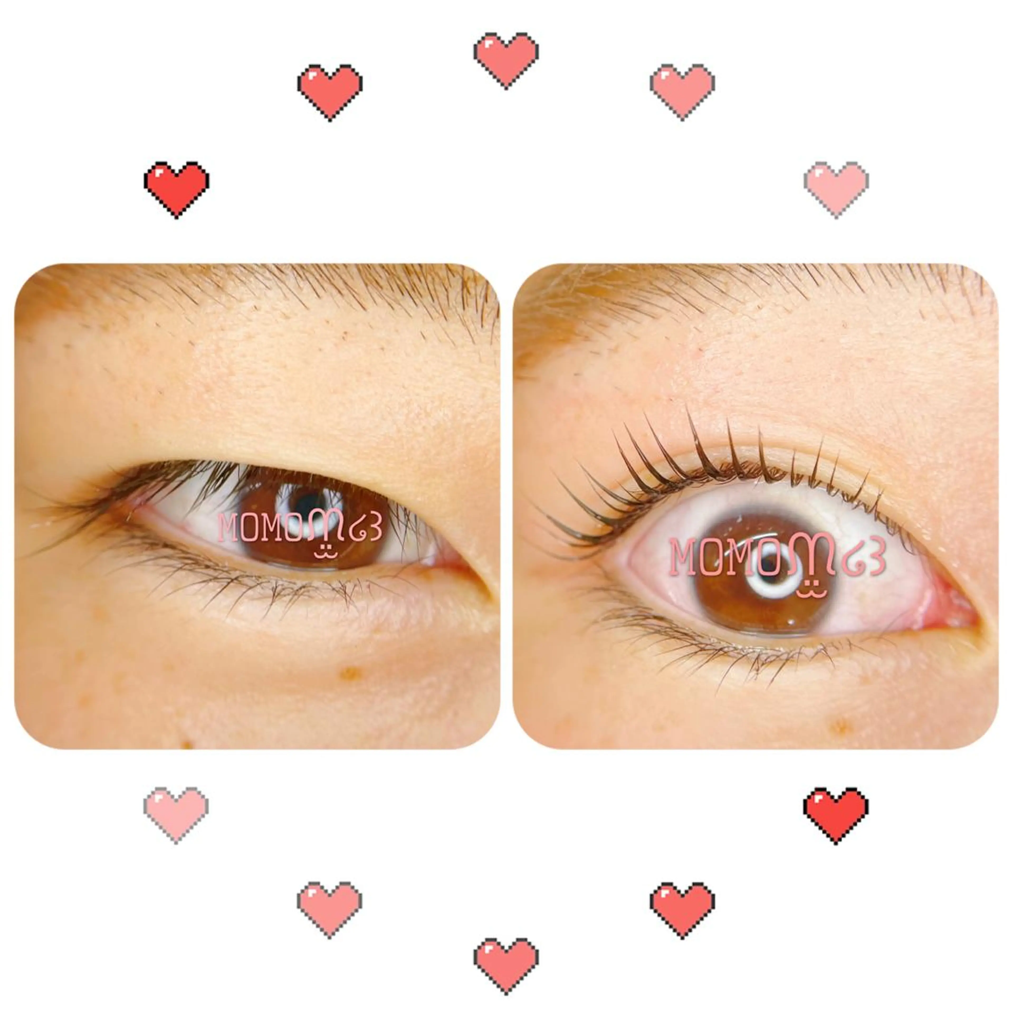 マツエク・マツパ フラットラッシュ ナチュラル パリジェンヌラッシュリフト 下まつげエクステ 一重×まつ毛パーマ モテデザインのプロ モモ🍑のマツエク・マツパデザイン