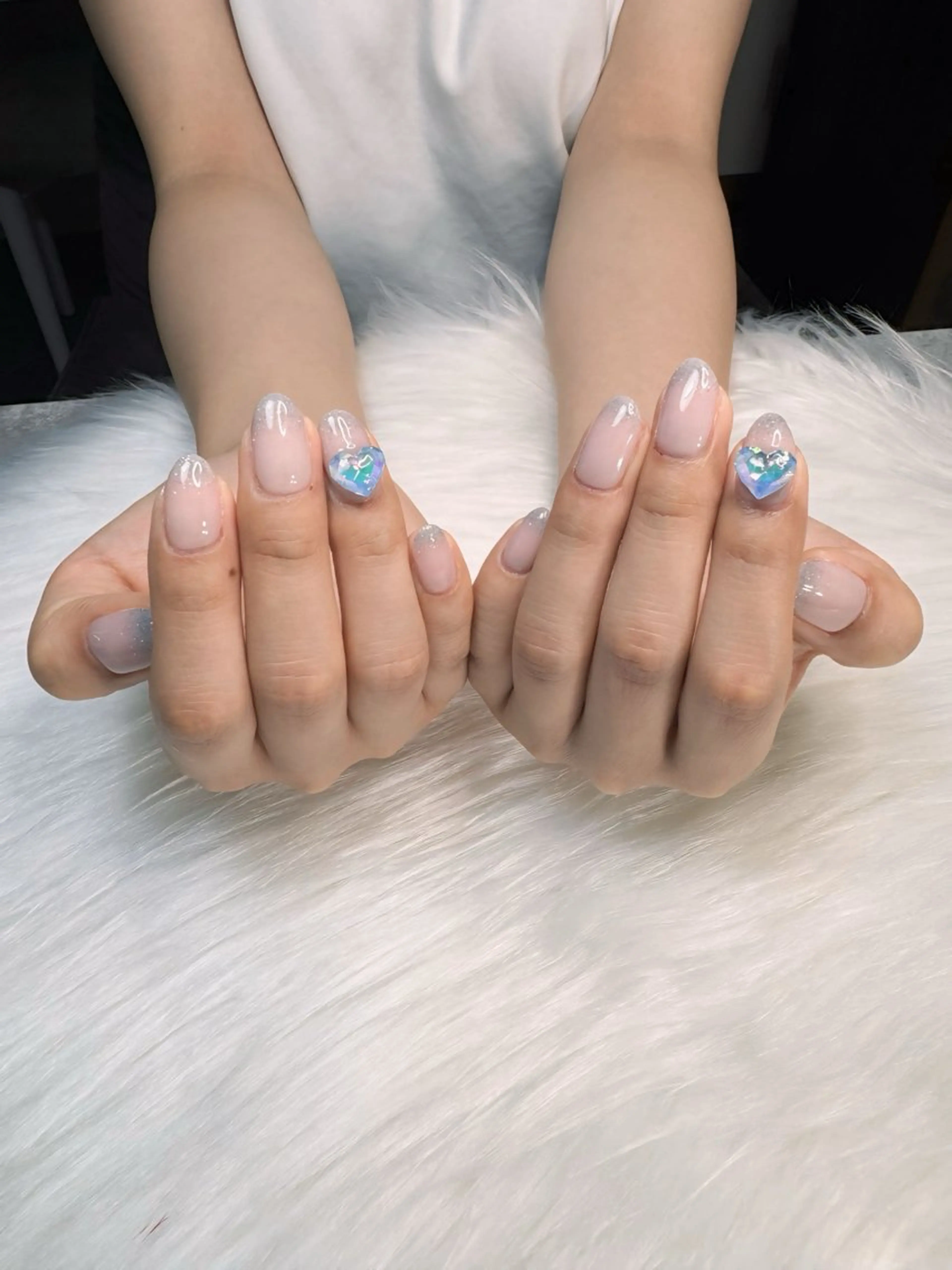 ネイル 長さ出し フラッシュネイル フレンチネイル ジェルネイル グラデーション ハンドネイル nail sideraのネイルデザイン