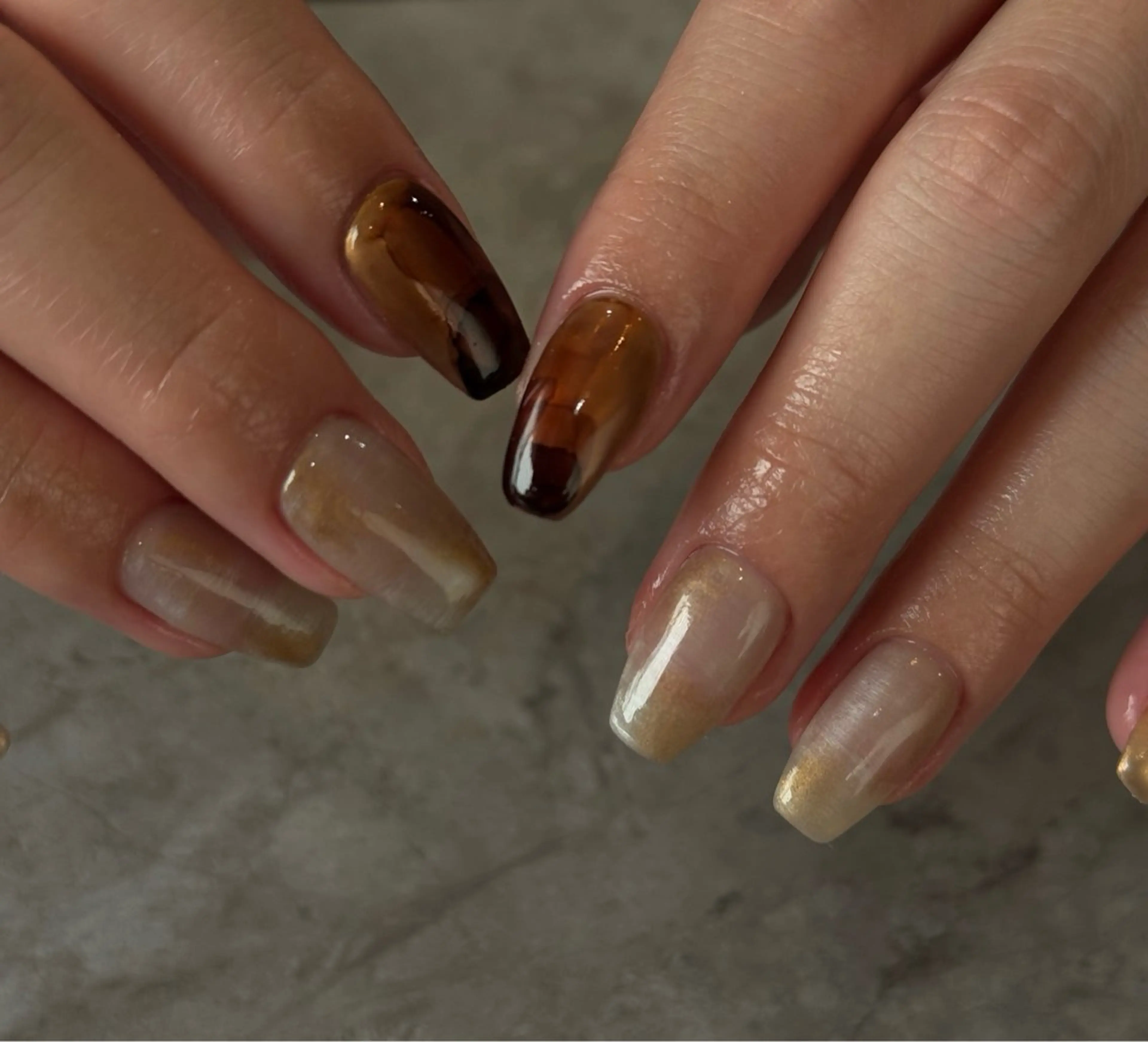 ネイル ニュアンスネイル ハンドネイル Blé nailのネイルデザイン