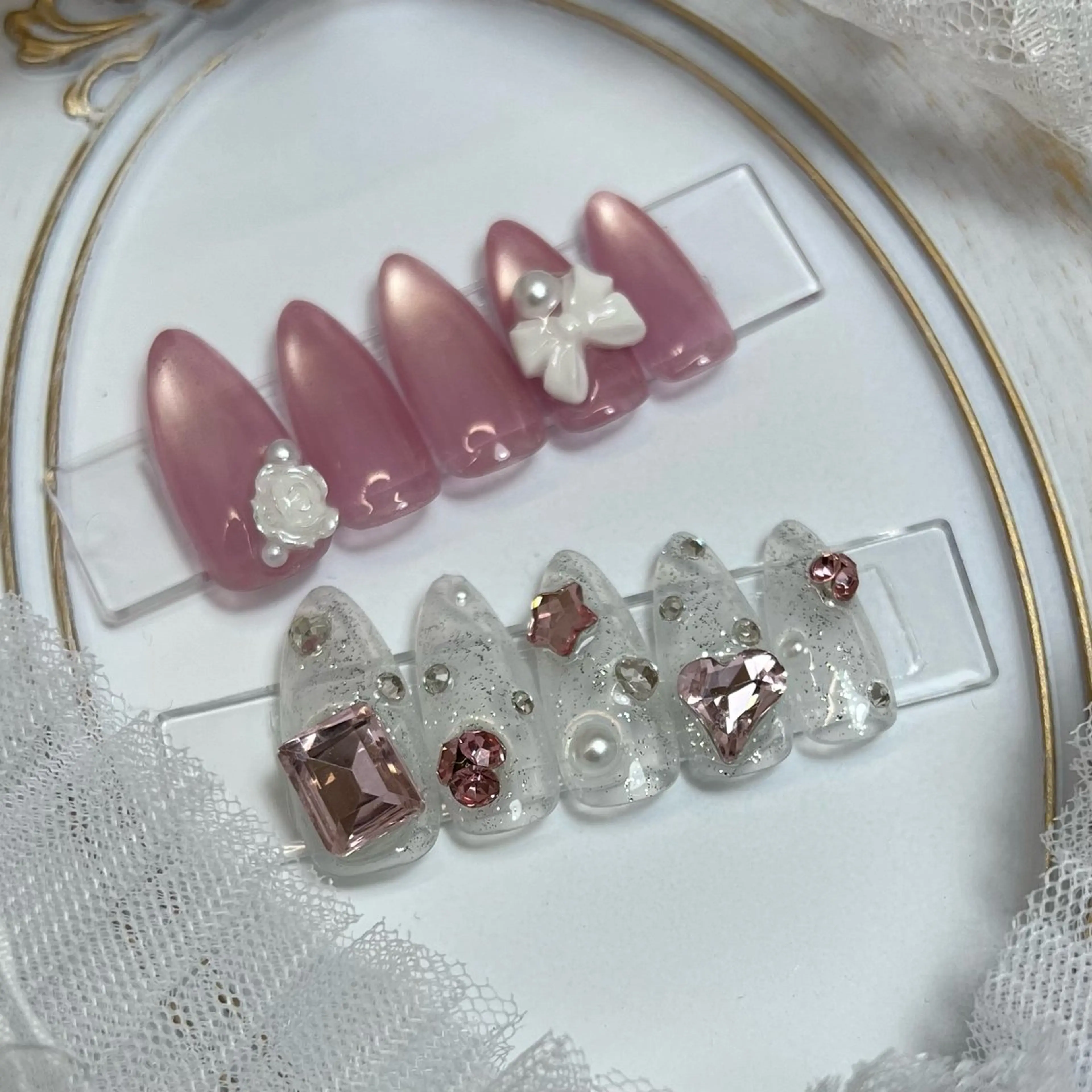 ネイル キラキラネイル ハンドネイル RUi🦋🕯️ 堺筋本町のネイルデザイン