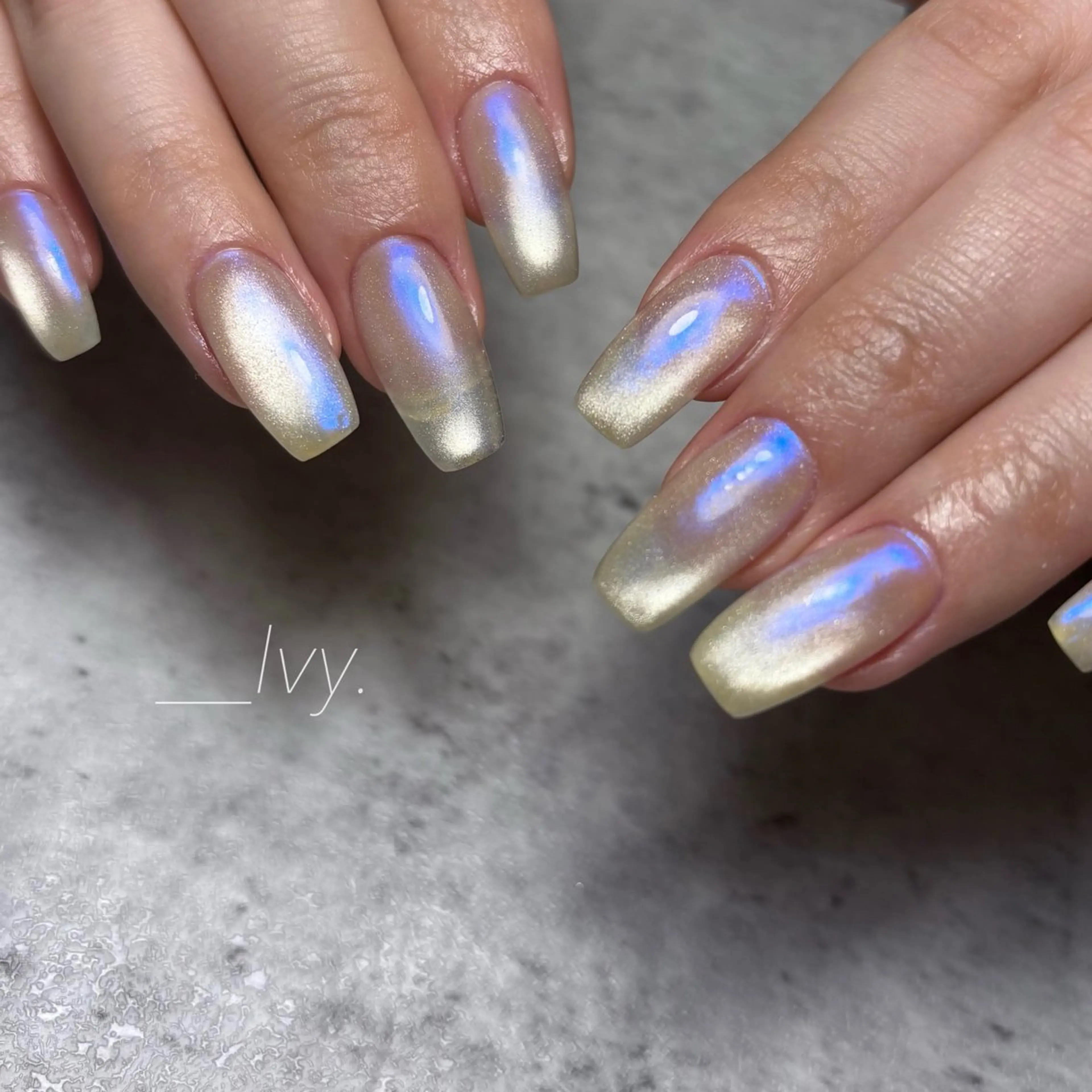 ネイル ミラーネイル フットネイル nail salon Ivy【放出】のネイルデザイン