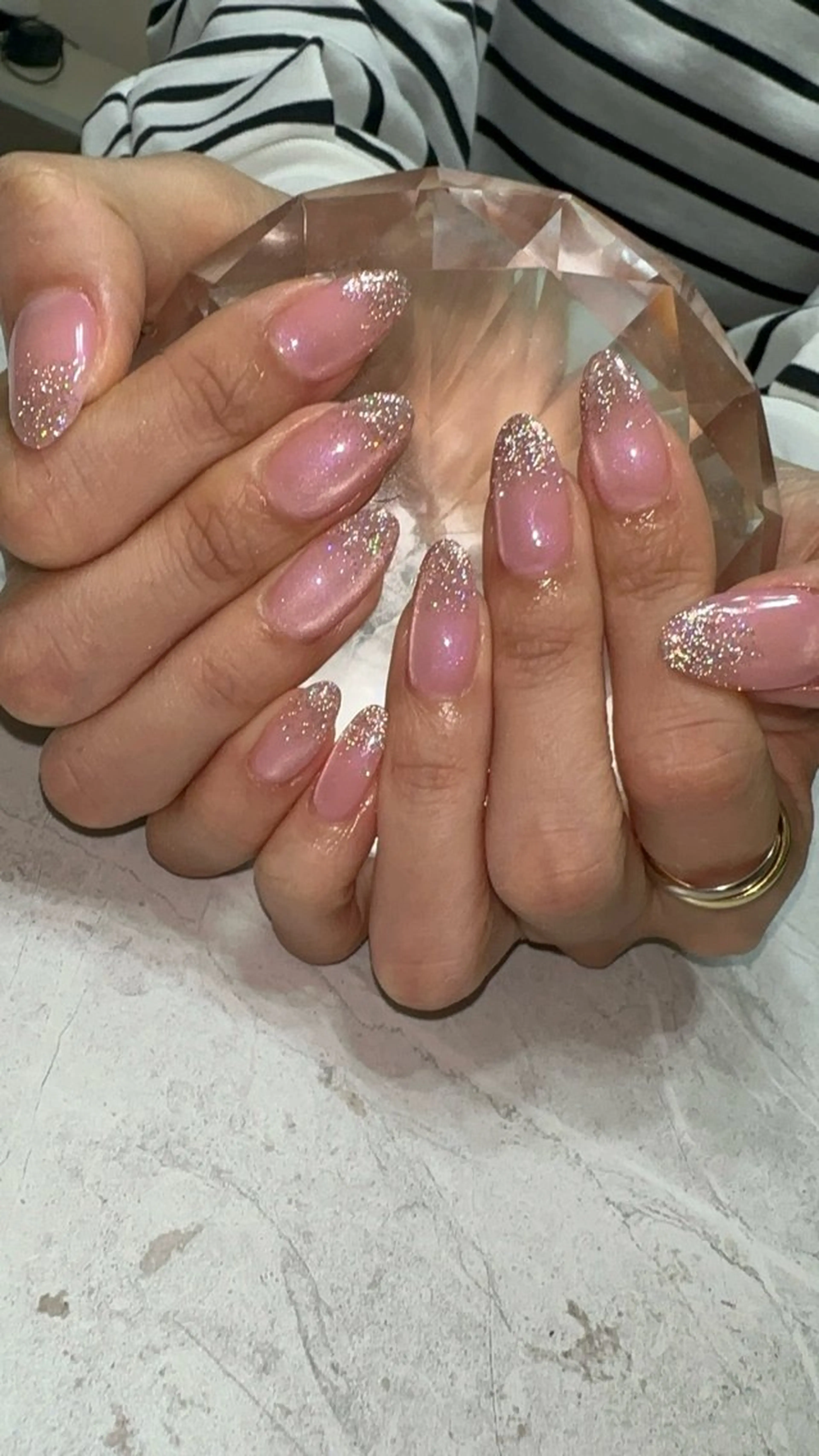 ネイル フラッシュネイル ピンク ハンドネイル with nail.のネイルデザイン