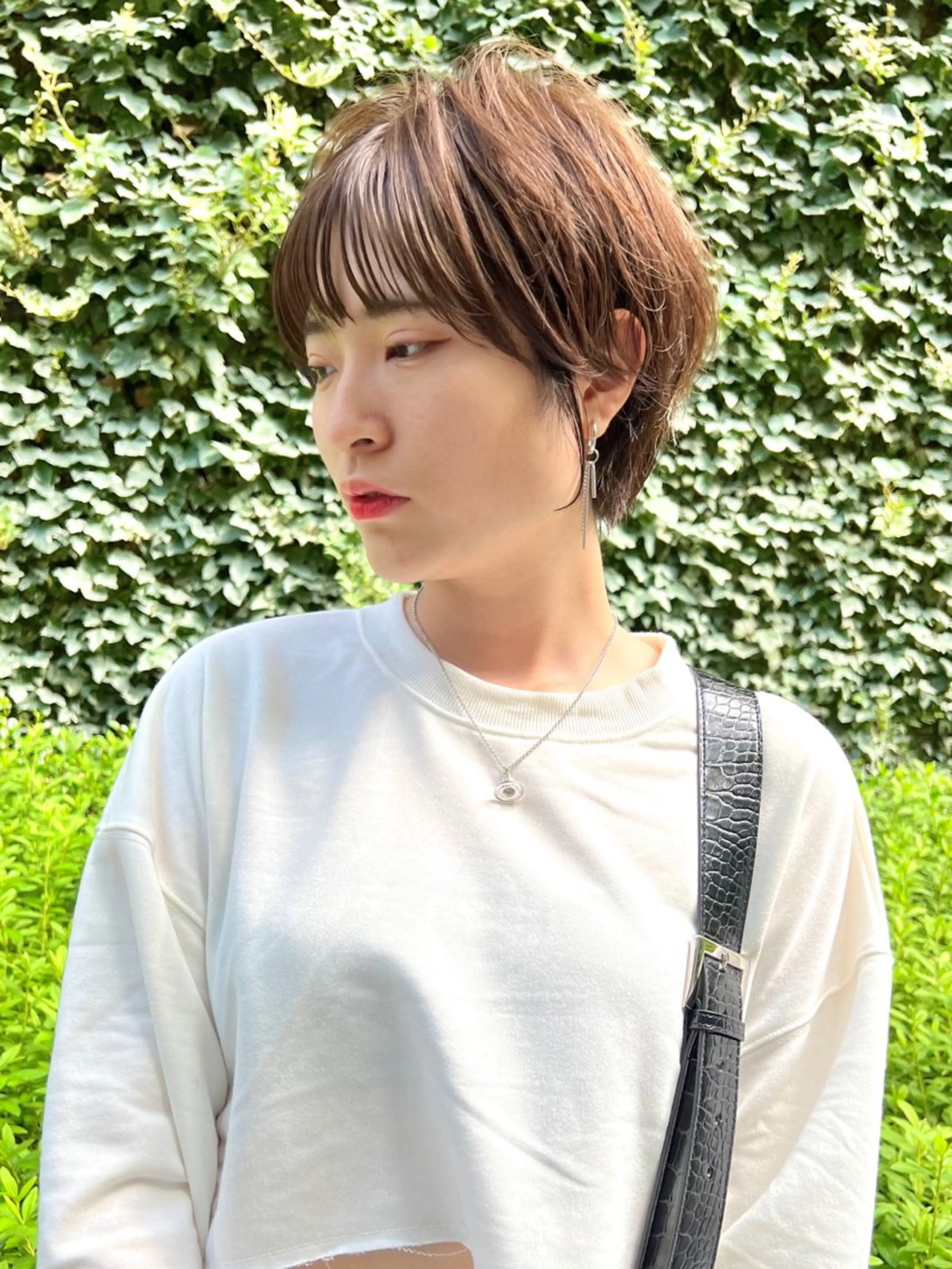 ショート 田中 優菜のヘアスタイル