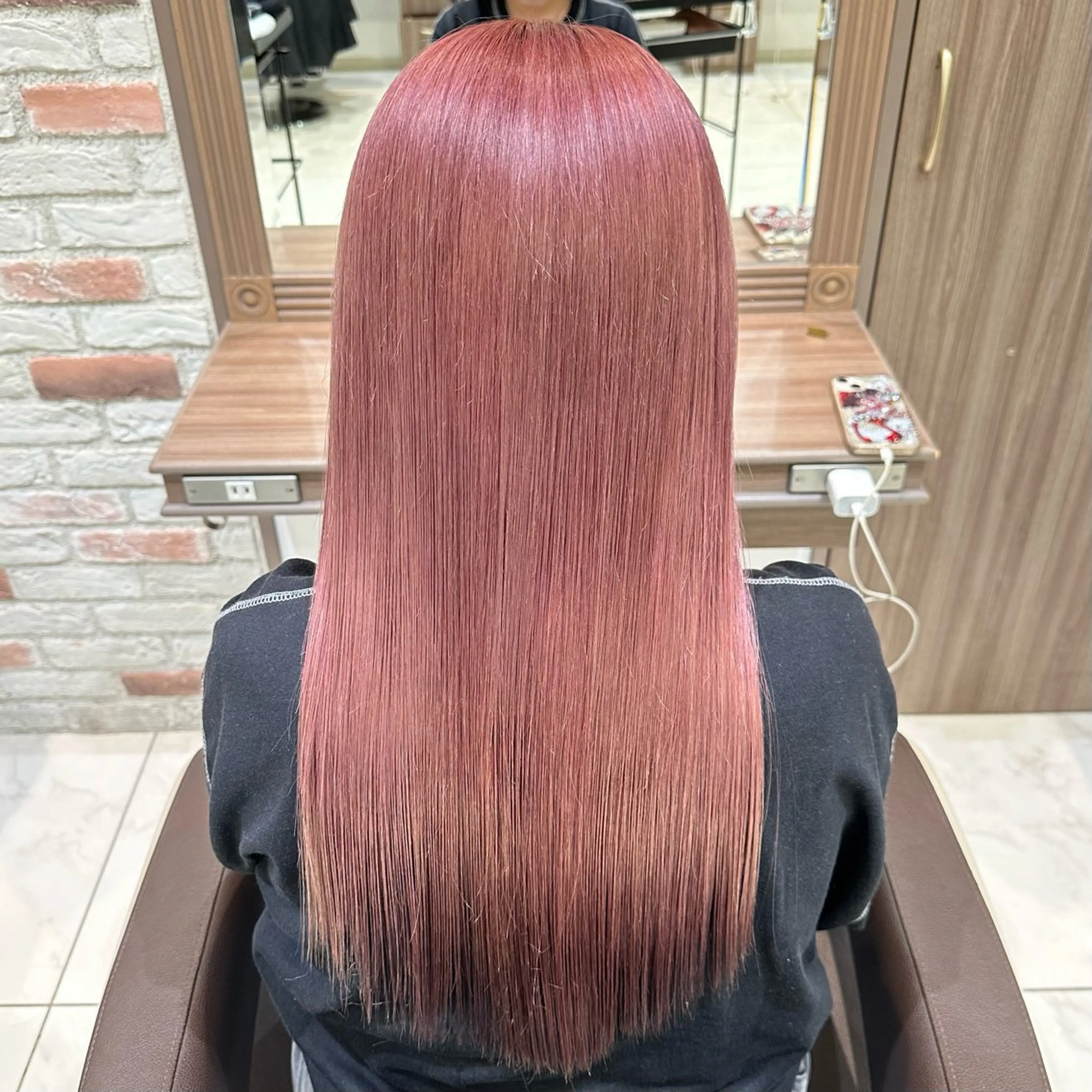 ロング カラー ブリーチ ブリーチなしカラー ヘアカラー 𓍯暖色/韓国風 田中沙羅‎𓍯のヘアスタイル