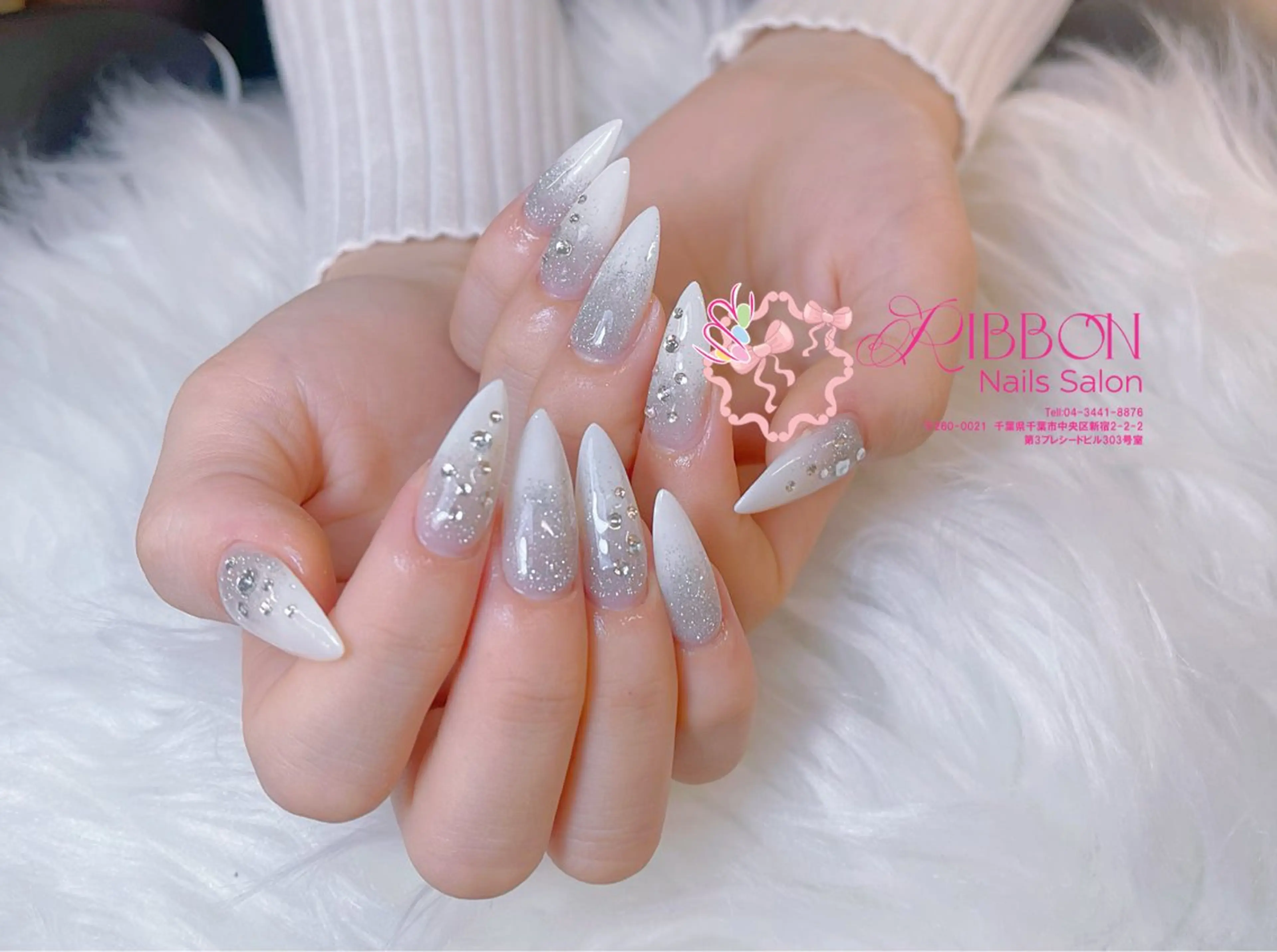 ネイル フレンチネイル ジェルネイル マグネットネイル 持ち込み ニュアンスネイル ハンドネイル Ribbonnail salonのネイルデザイン