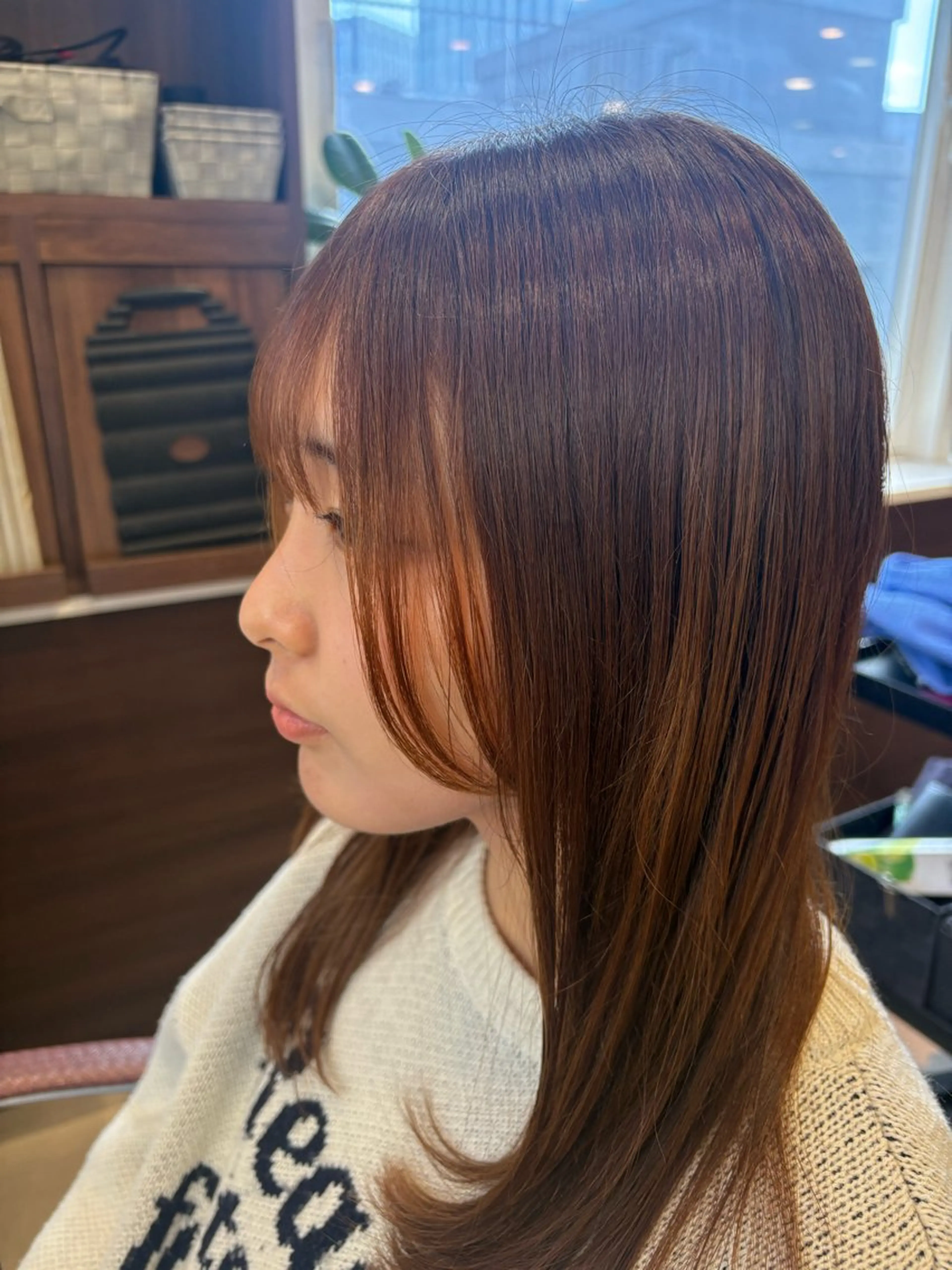 カット＋顔周り（前髪含む）のみの縮毛矯正の写真