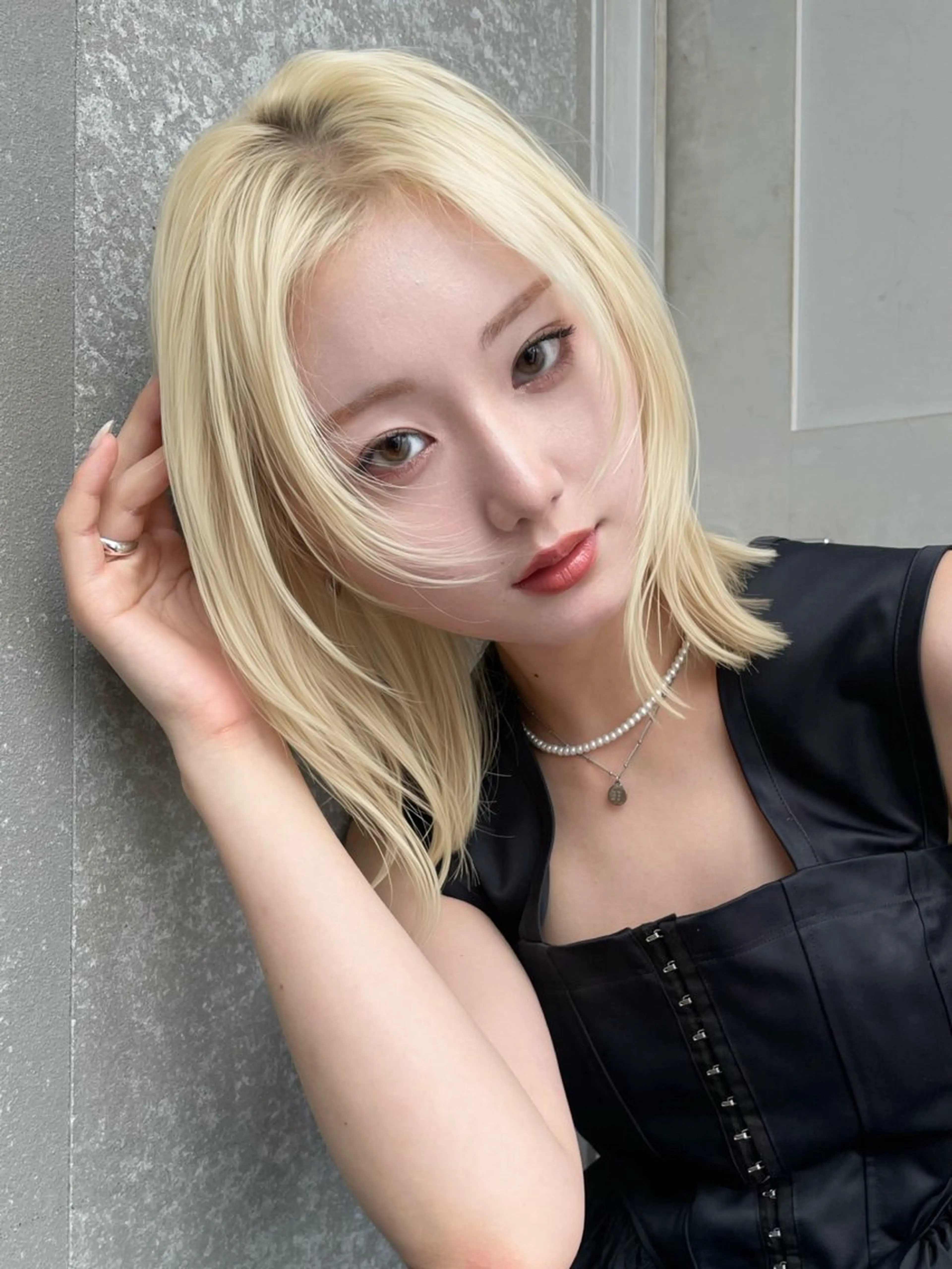 ミディアム カラー ヘアカラー トリートメント Aster 店長 れおん✂️のヘアスタイル