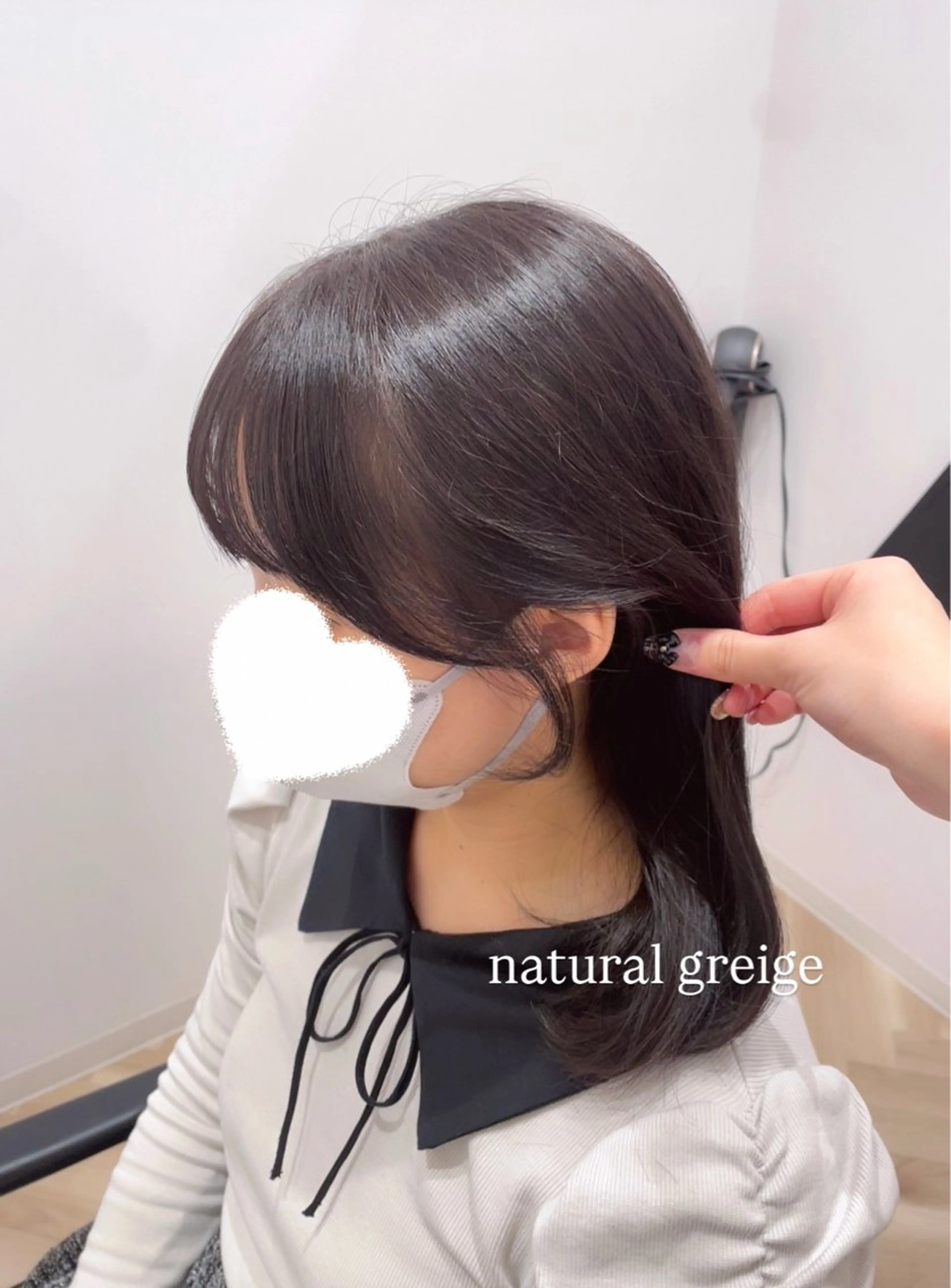 ミディアム カット ヘアカラー トリートメント 顔まわり🎀ピンク 💖ゆうなのヘアスタイル