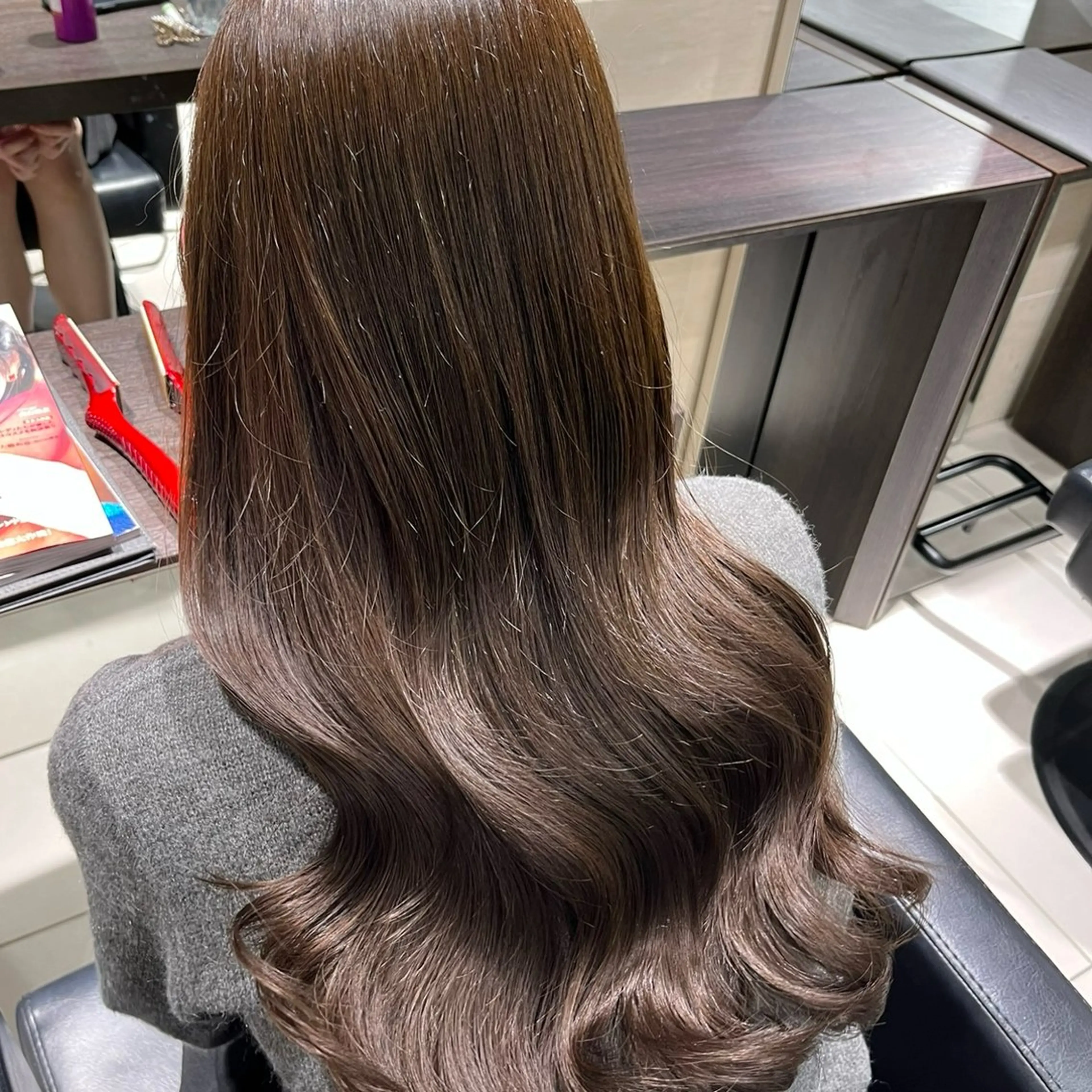 ロング カラー ⟡.·Fuka/ ヘアメ🎀暖色カラーのヘアスタイル