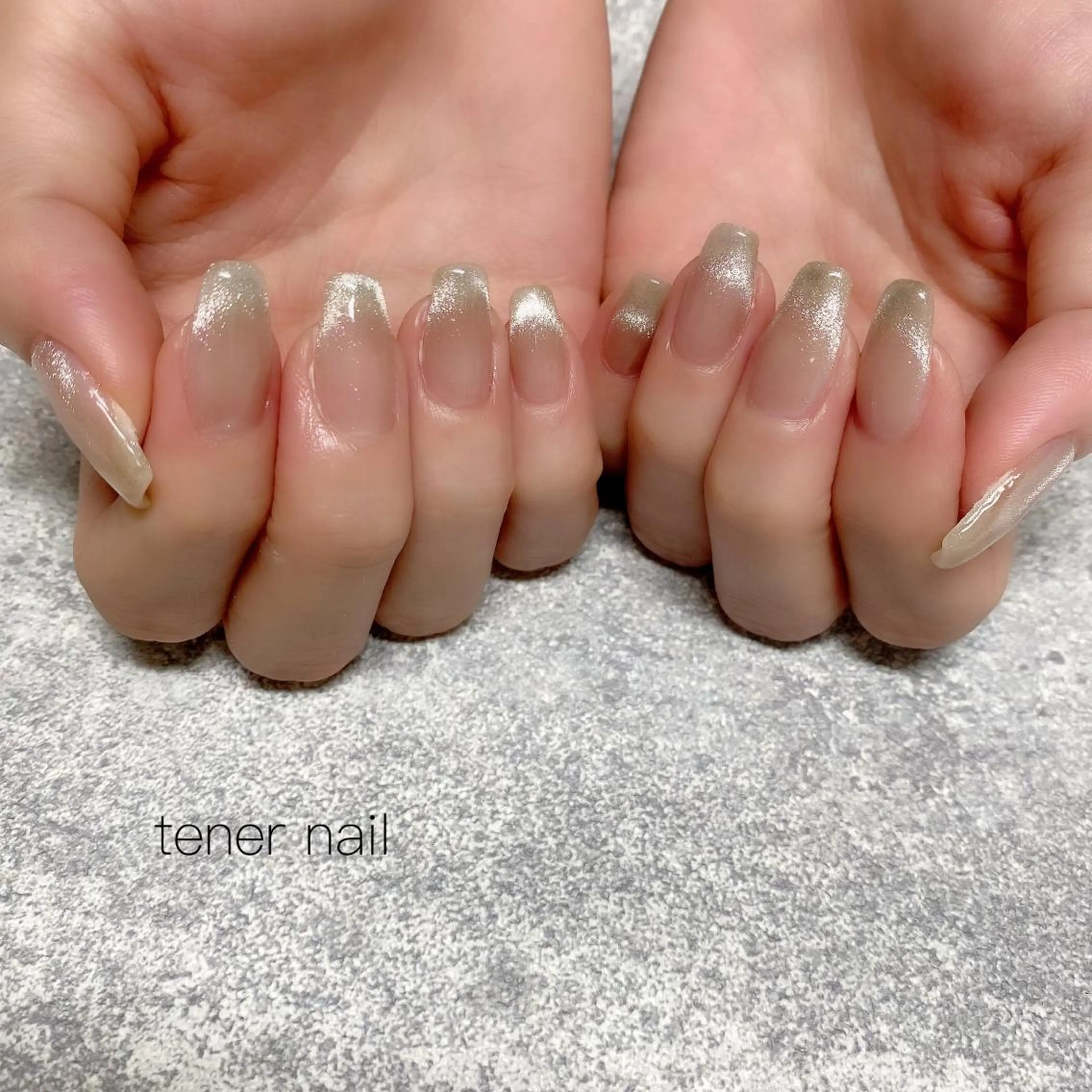 ネイル グラデーション マグネットネイル テネルネイル tener nailのネイルデザイン
