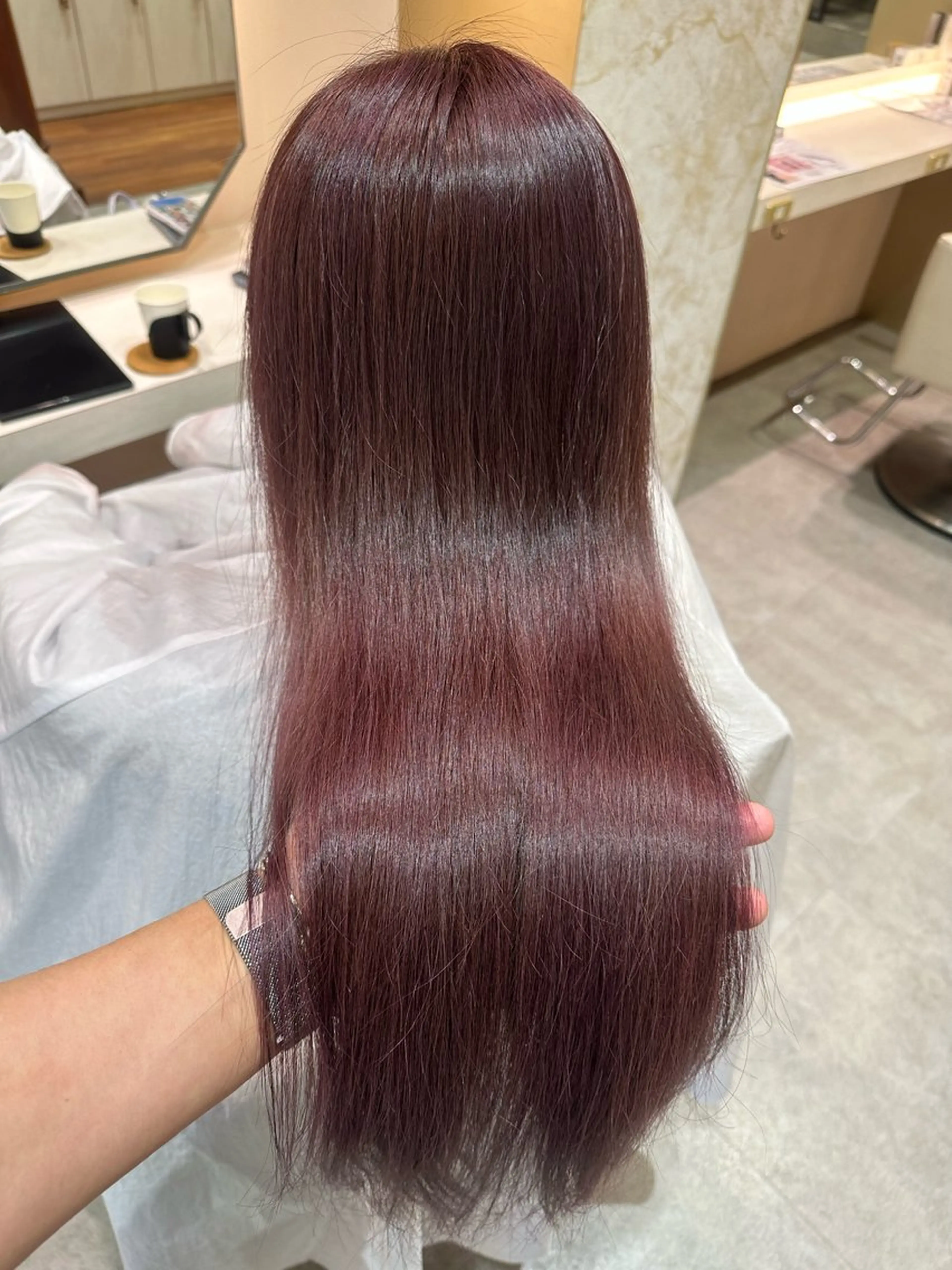 ロング カラー 店長/mao/ 前髪/顔周りカットのヘアスタイル