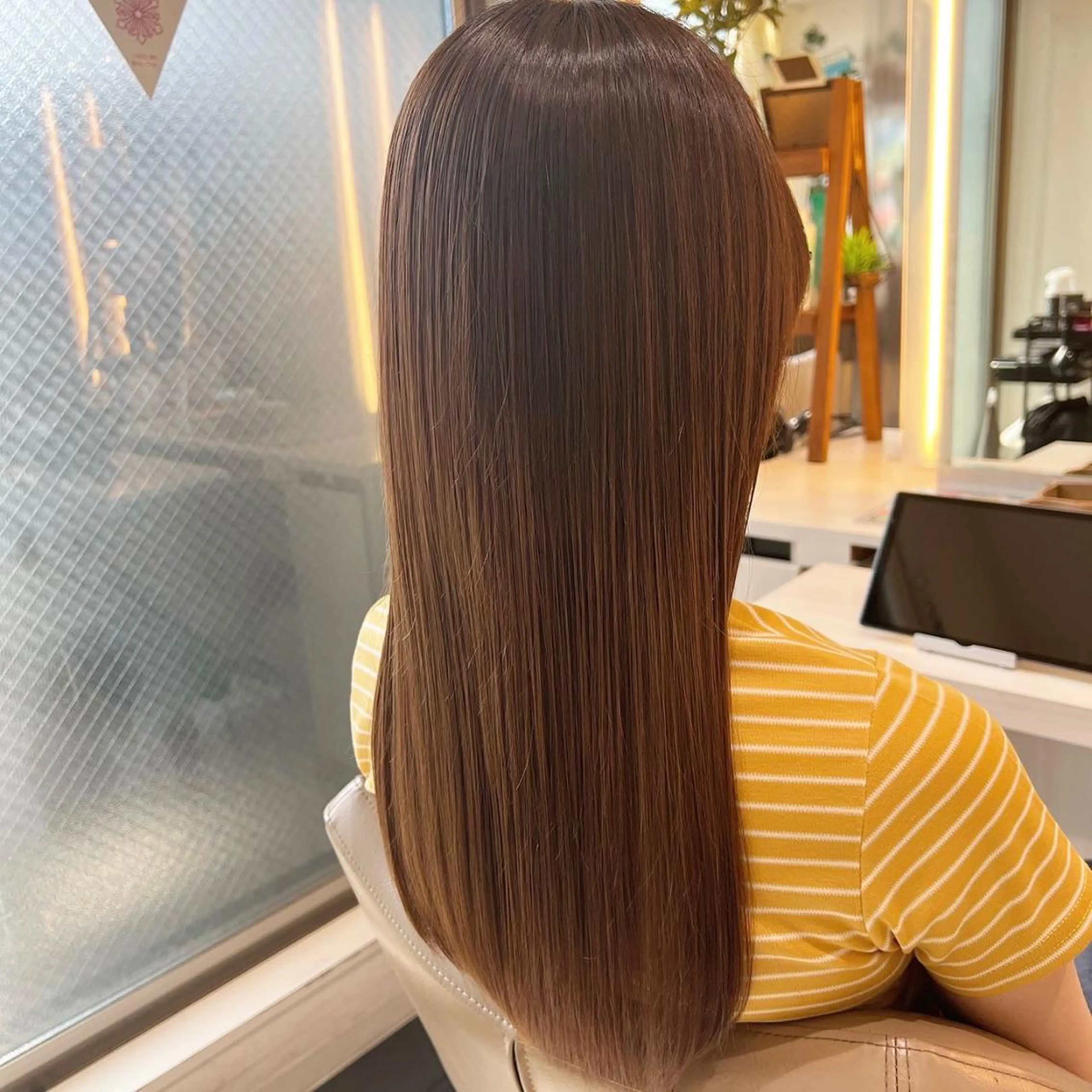 ロング 髪質改善 トリートメント カット トリートメント 三箇島陽香/髪質改善 クロスパーマ縮毛矯正のヘアスタイル