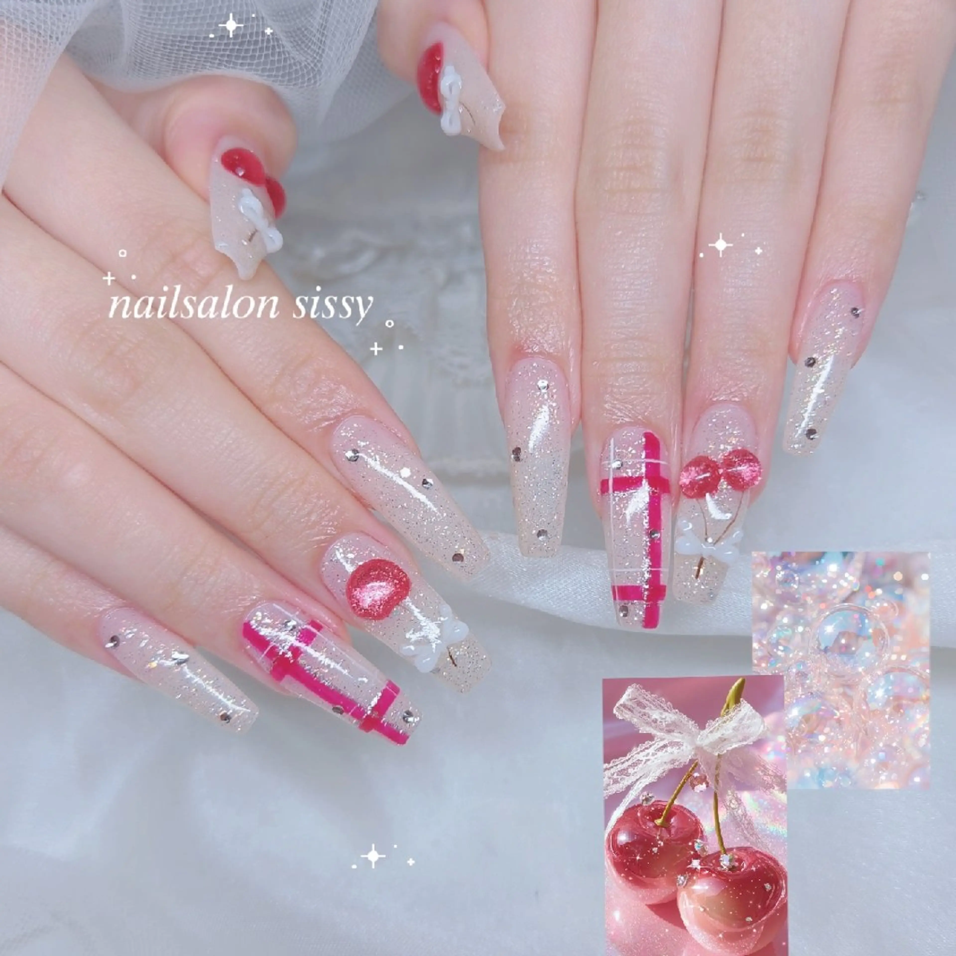 【ご新規様♥️オフあり】チップ長さだし 10本アートし放題の写真