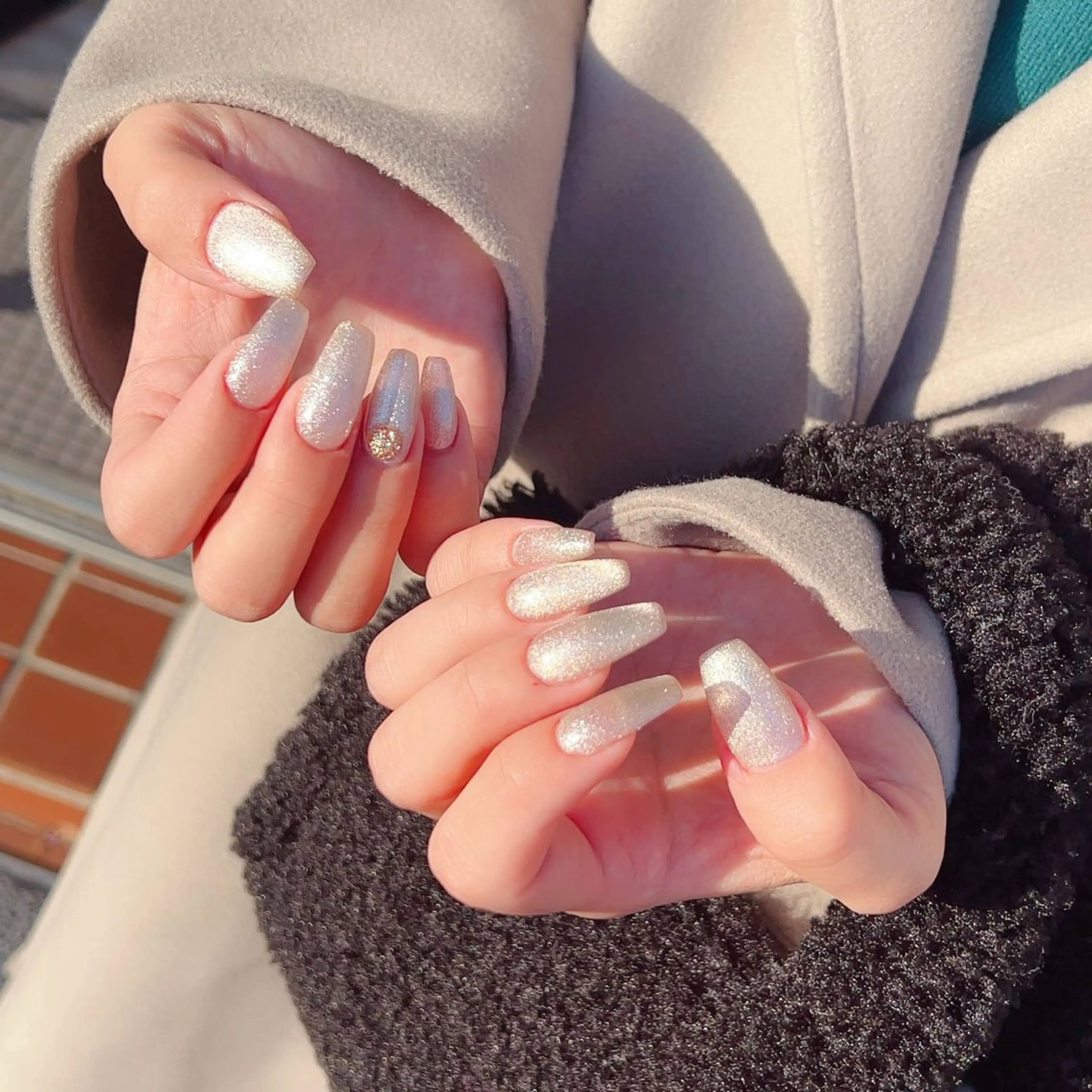 ミディアム めぐみのネイルサロン スタッフ練習のネイルデザイン