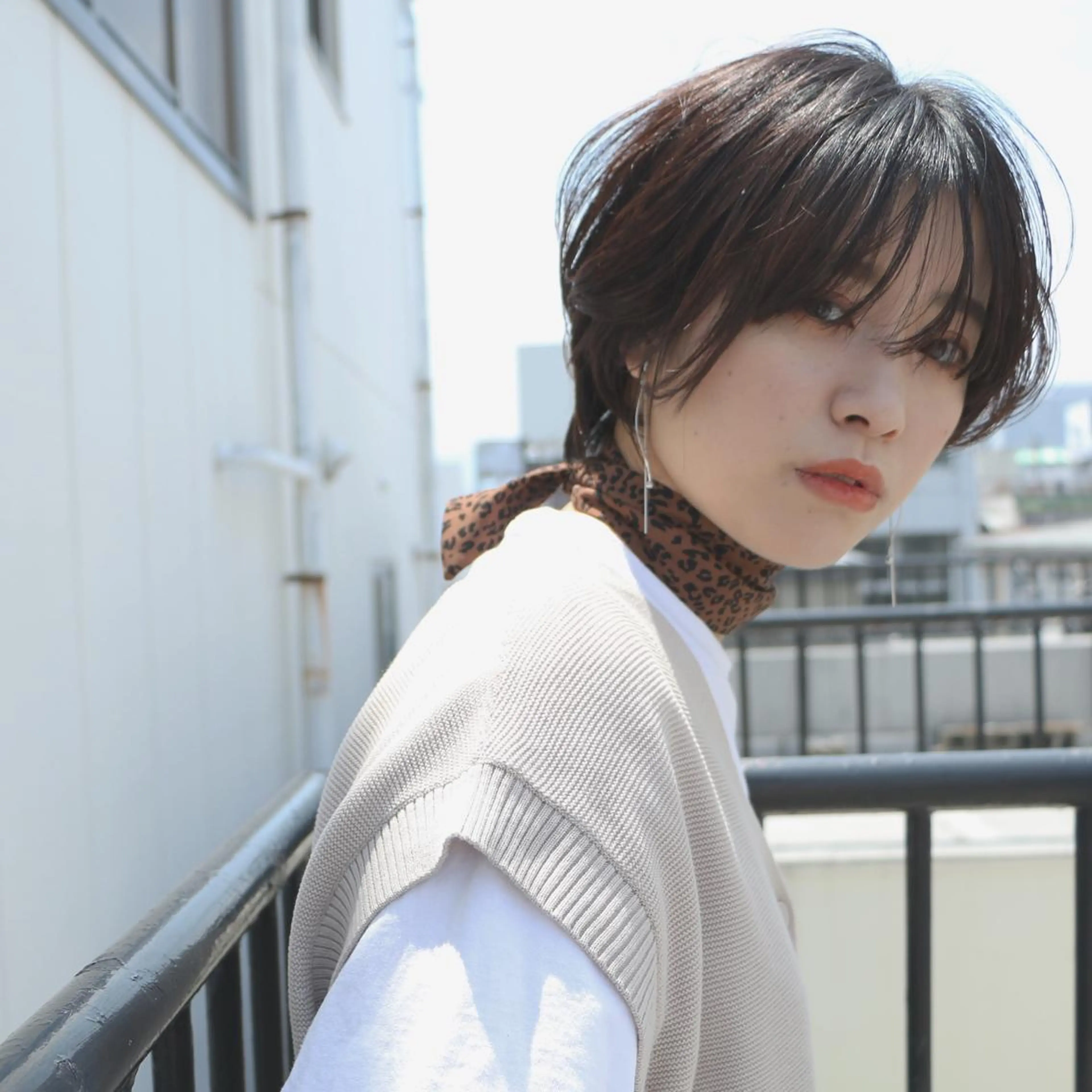 ショート カラー カット ヘアカラー トリートメント 萌花　moeka /韓国/レイヤーのヘアスタイル