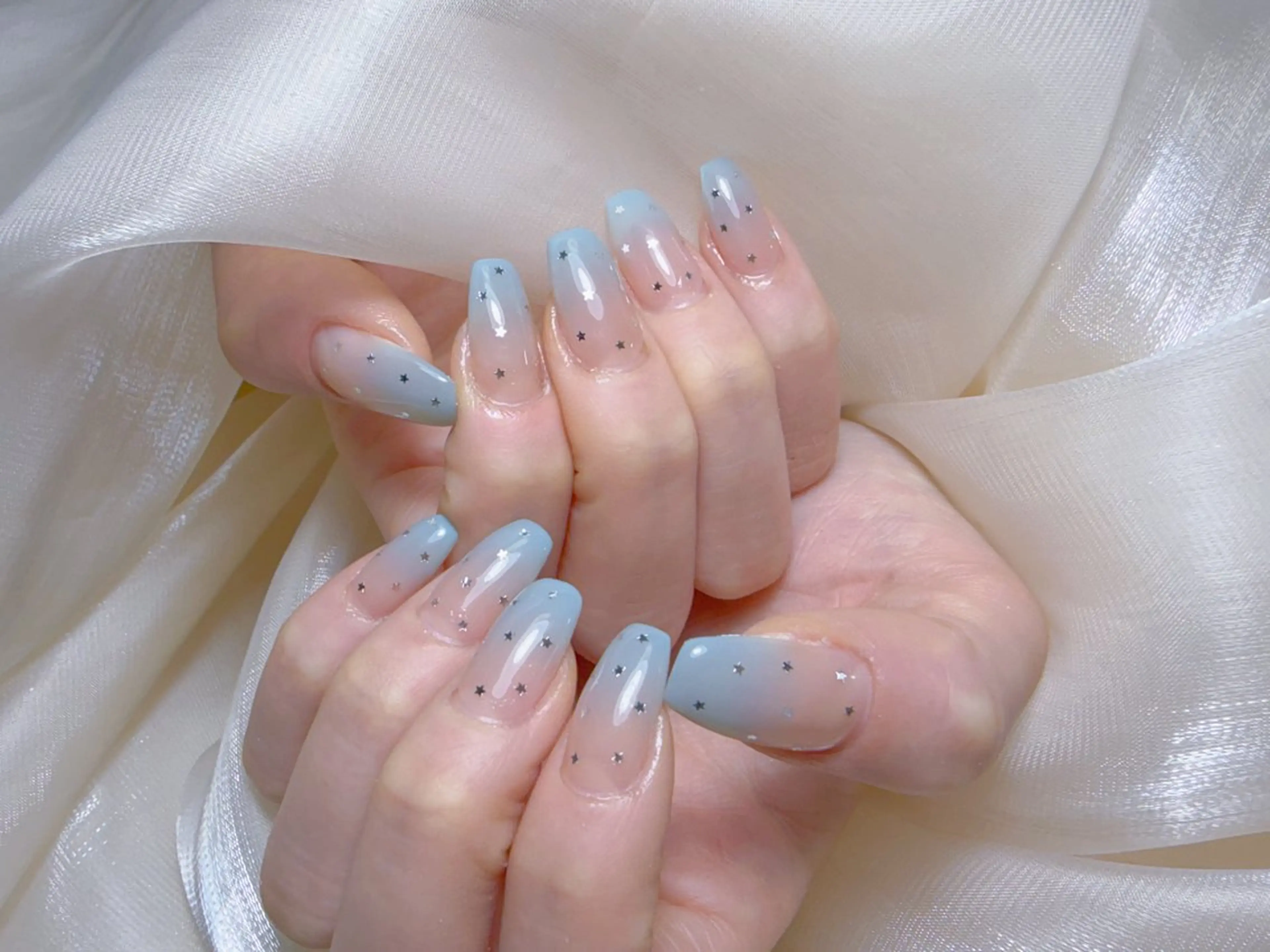 ネイル チークネイル 長さ出し フレンチネイル ジェルネイル 韓国ネイル ハンドネイル Lucky Nail Salonのネイルデザイン