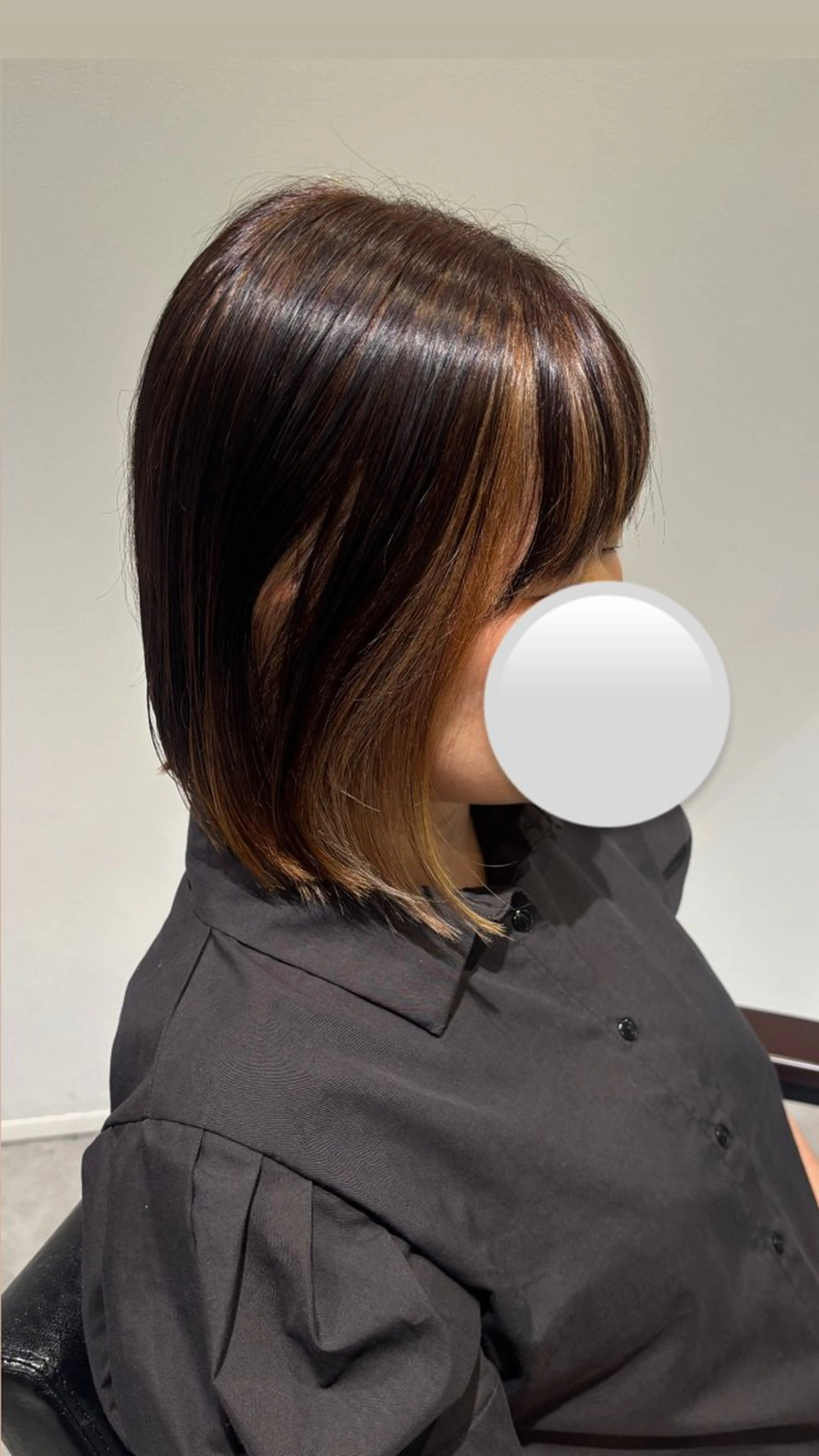 ミディアム ヘアカラー YURINO /ボブ ベージュ/ハイトーンのヘアスタイル